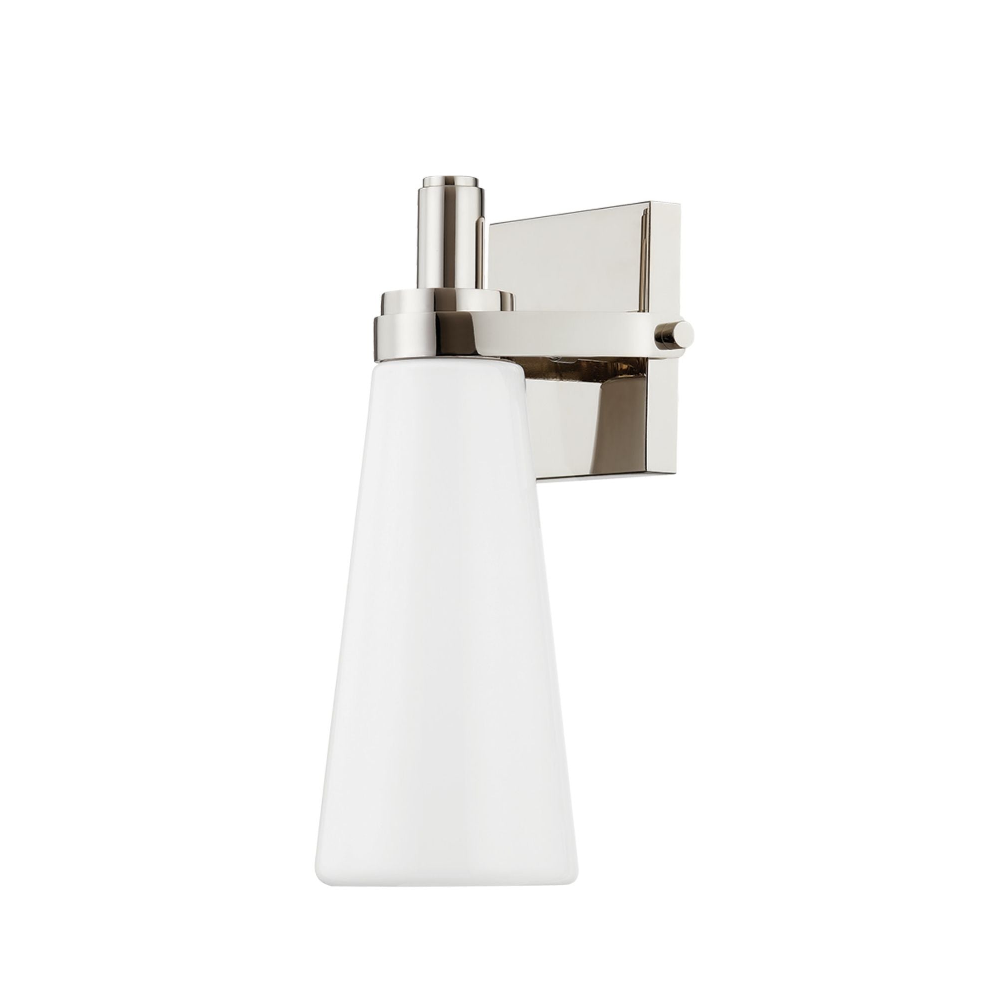 Trude 1-Light Wall Sconce in Polished Nickel 5.75W x 12.25H