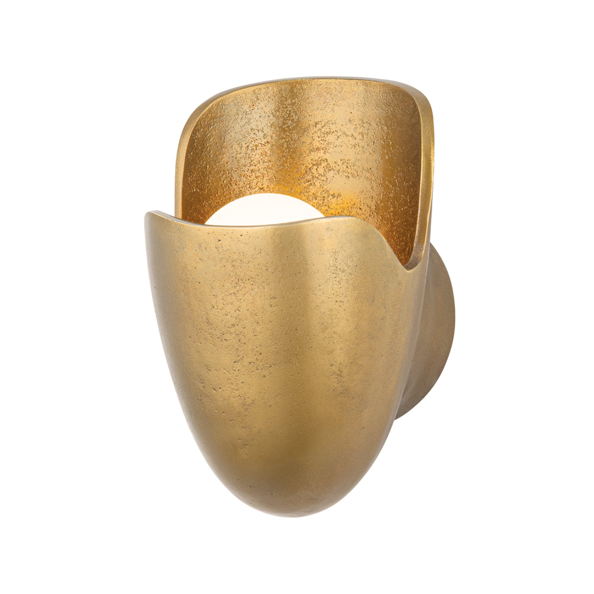 Bideford 1-Light Wall Sconce in Aged Brass 5.5W x 8.5H
