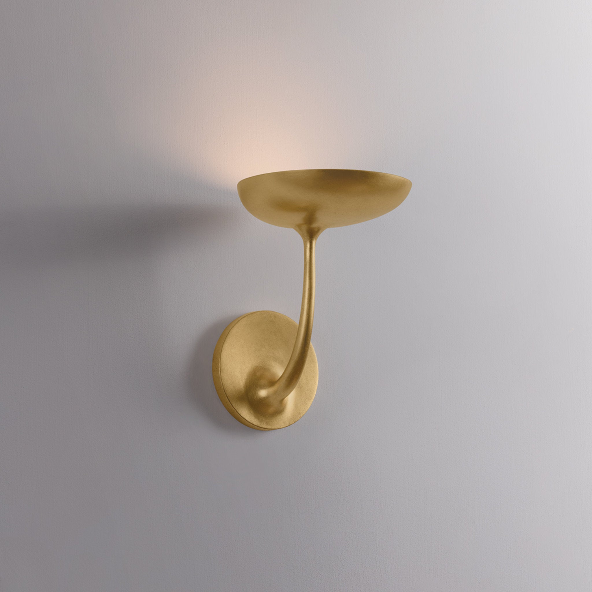 Taormina 1-Light Wall Sconce in Vintage Gold Leaf 7W x 9.25H