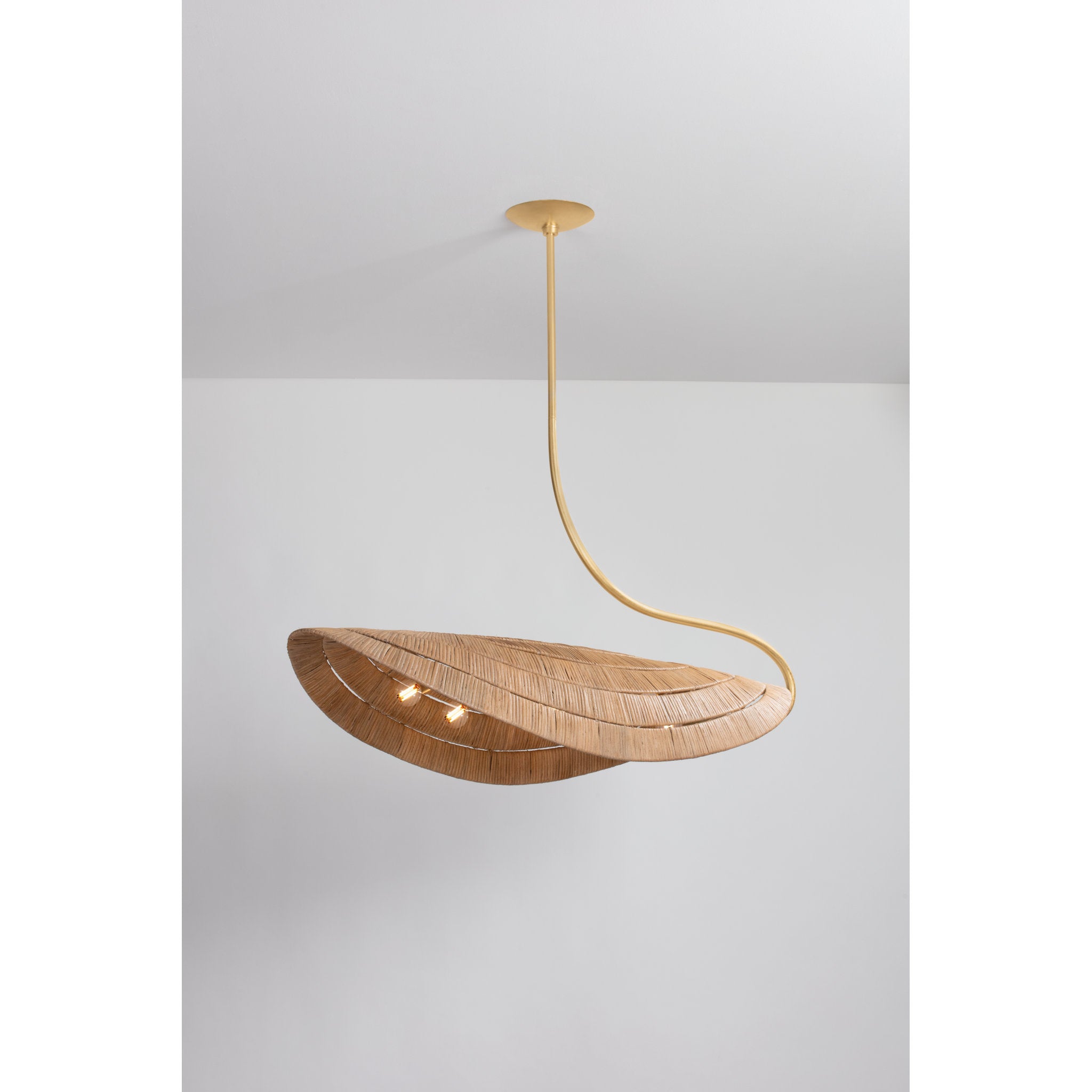 Medea 6-Light Linear in  Gold Leaf 16L x 50W x 26.75H