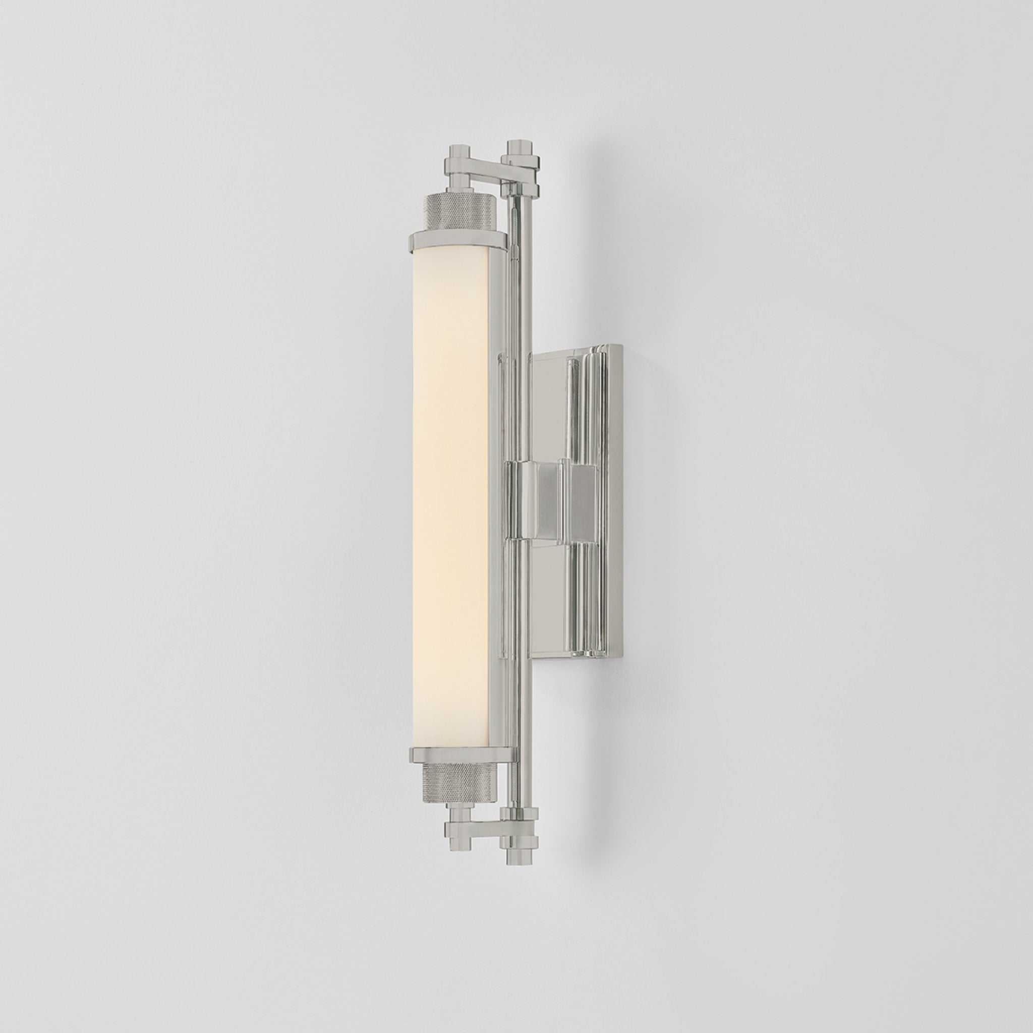 Plandome 1-Light Bath and Vanity in Polished Nickel 4.25W x 18H