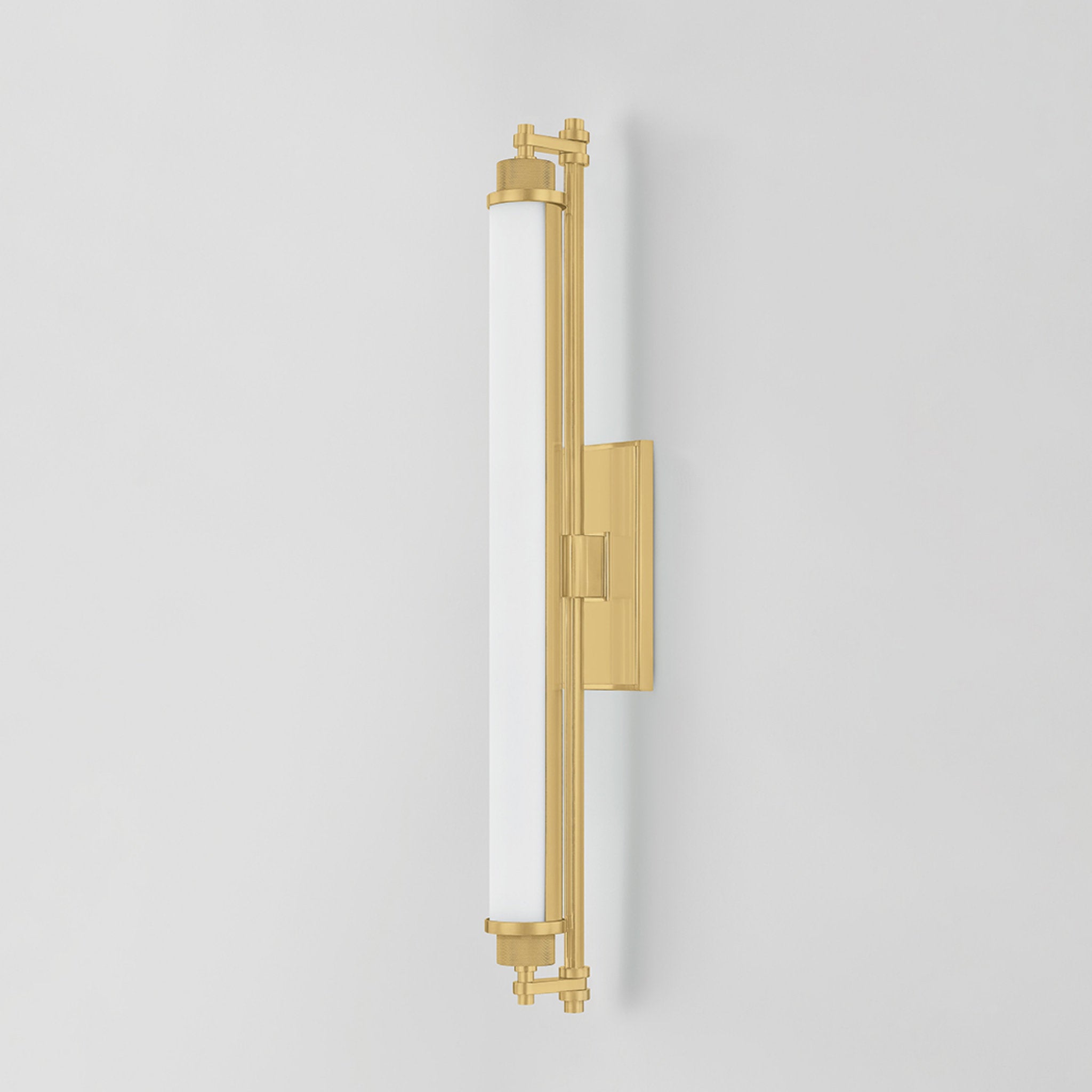Plandome 1-Light Bath and Vanity in Aged Brass 4.25W x 28H