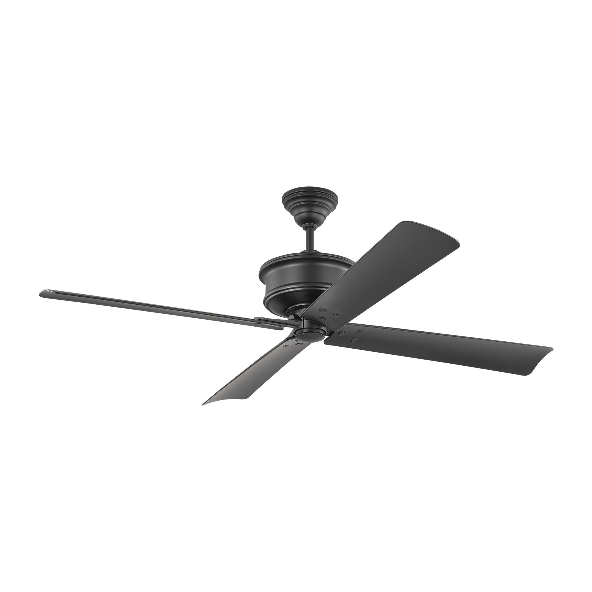 Chapman & Myers Subway 56" Ceiling Fan  in Midnight Black  w/ Midnight Black Blade D:56'' H:16 3/32''