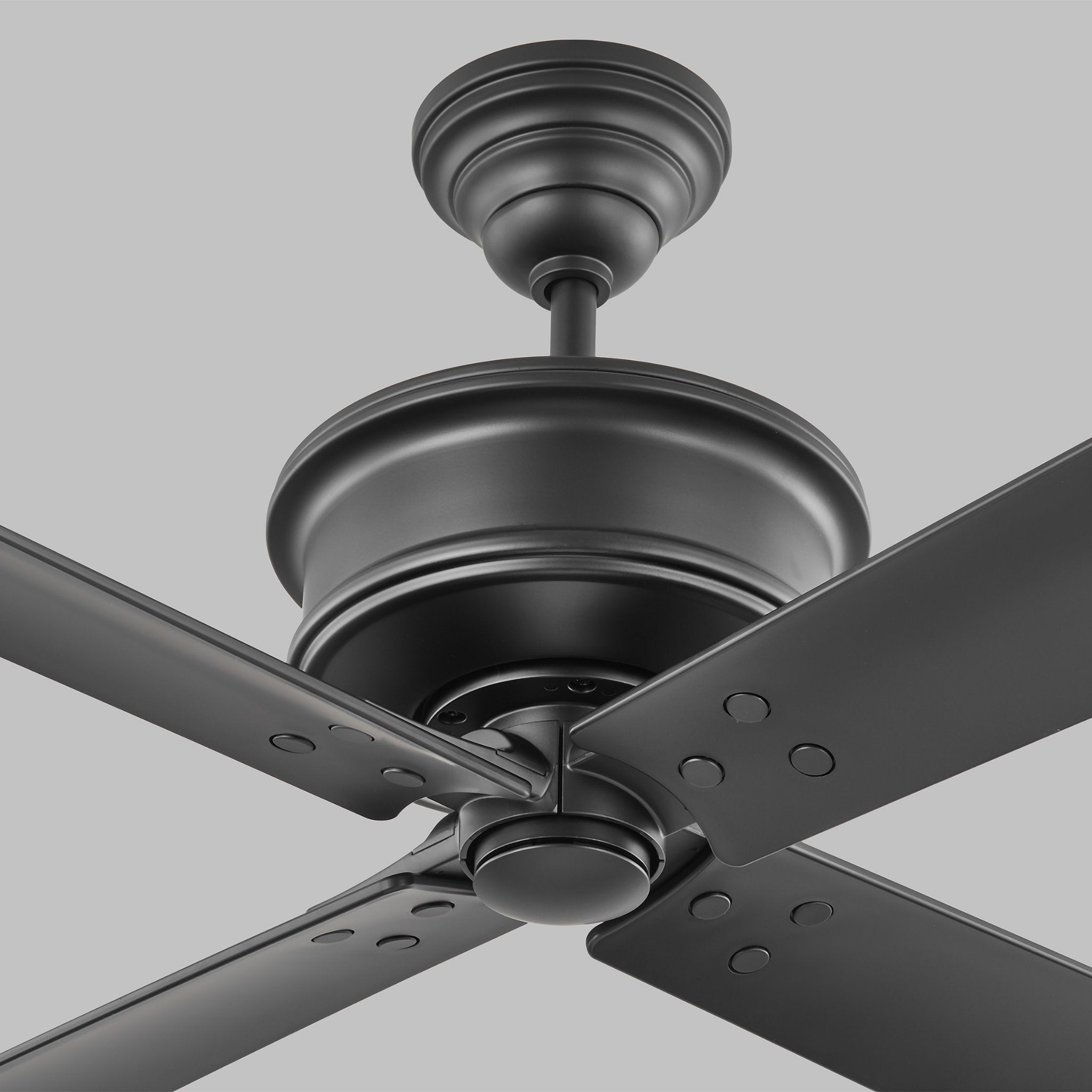 Chapman & Myers Subway 56" Ceiling Fan  in Midnight Black  w/ Midnight Black Blade D:56'' H:16 3/32''