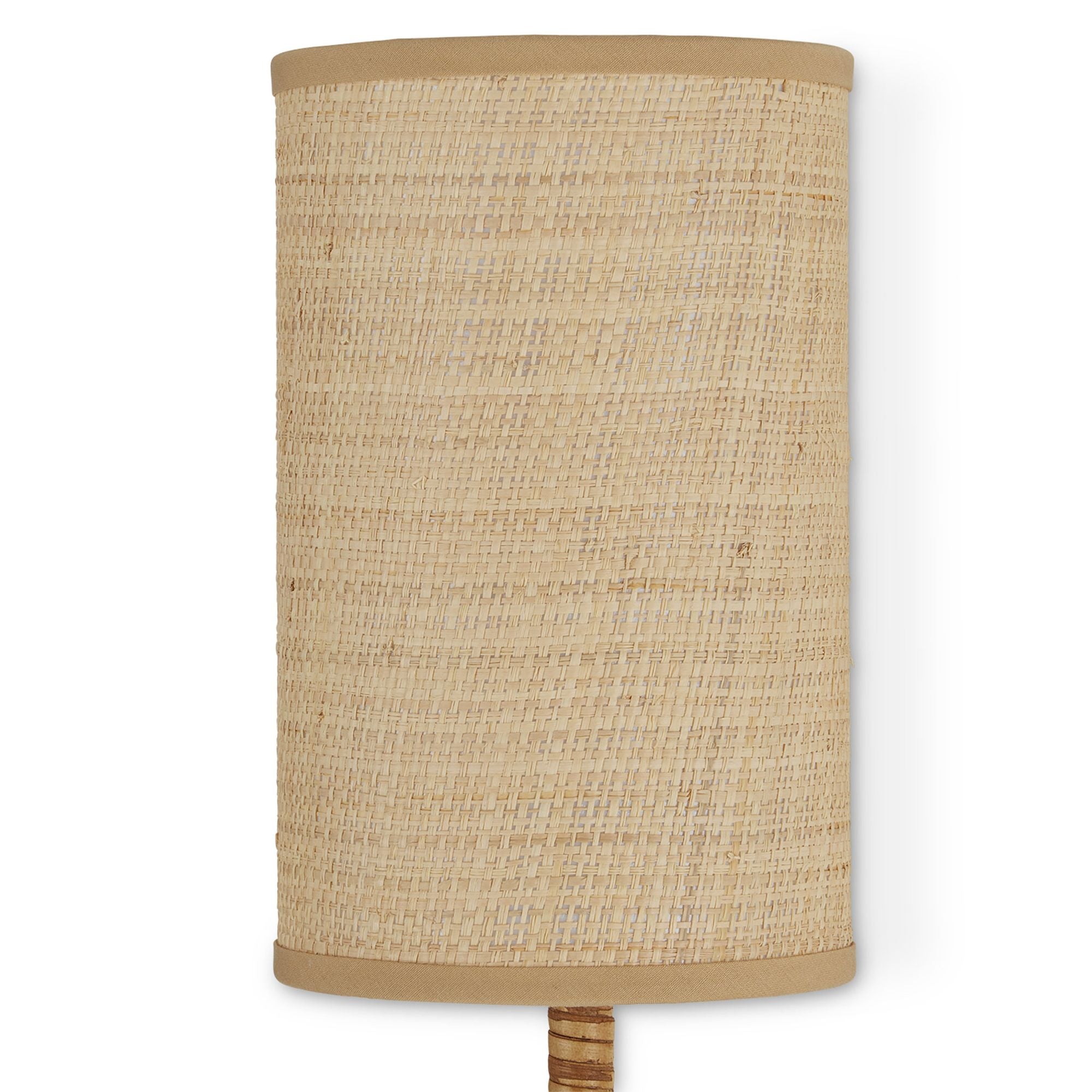 Capriole Rattan Wall Sconce - Natural/Satin Black