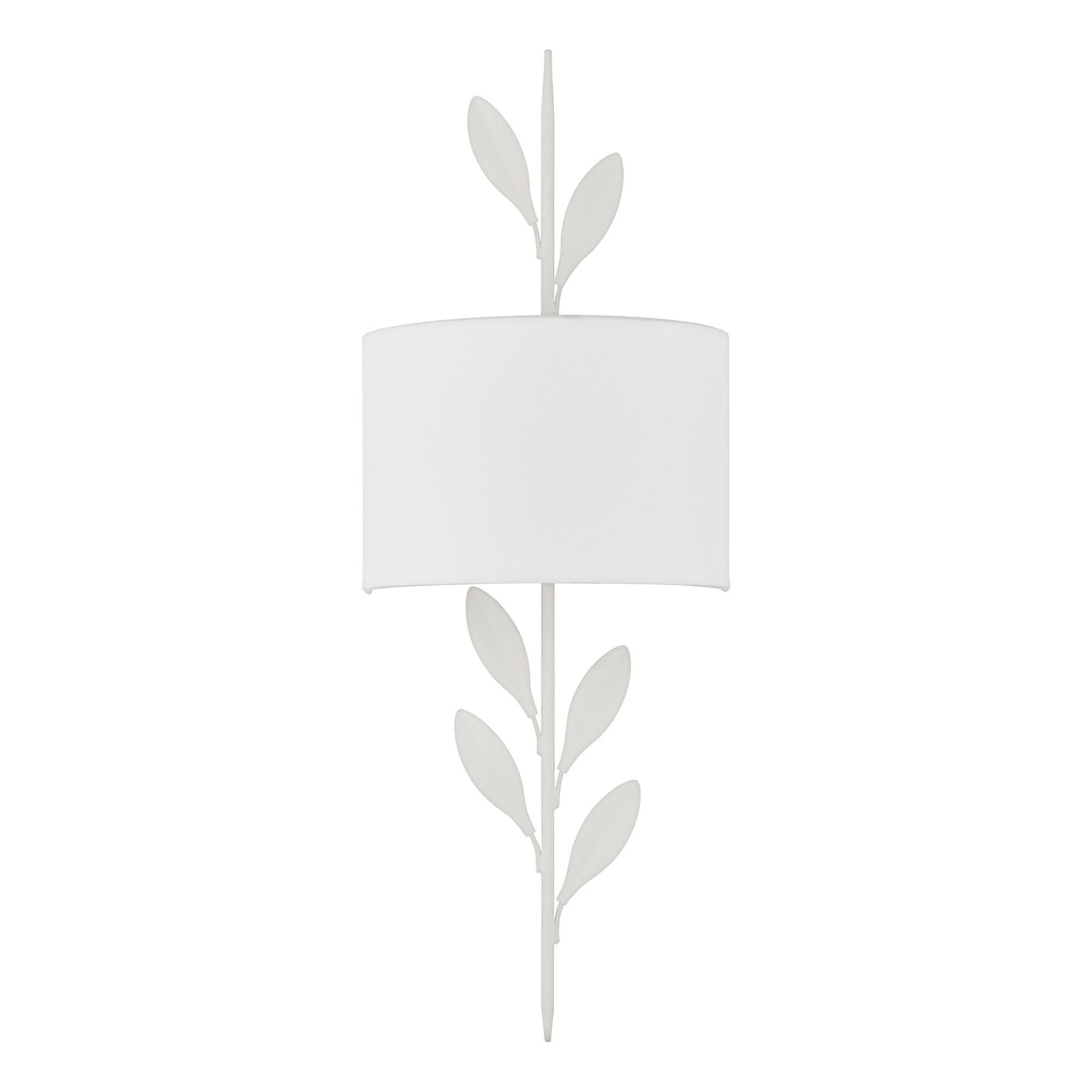 Broche 8.5'' Matte White Sconce White 8.5"W x 24"H x 4.5"D