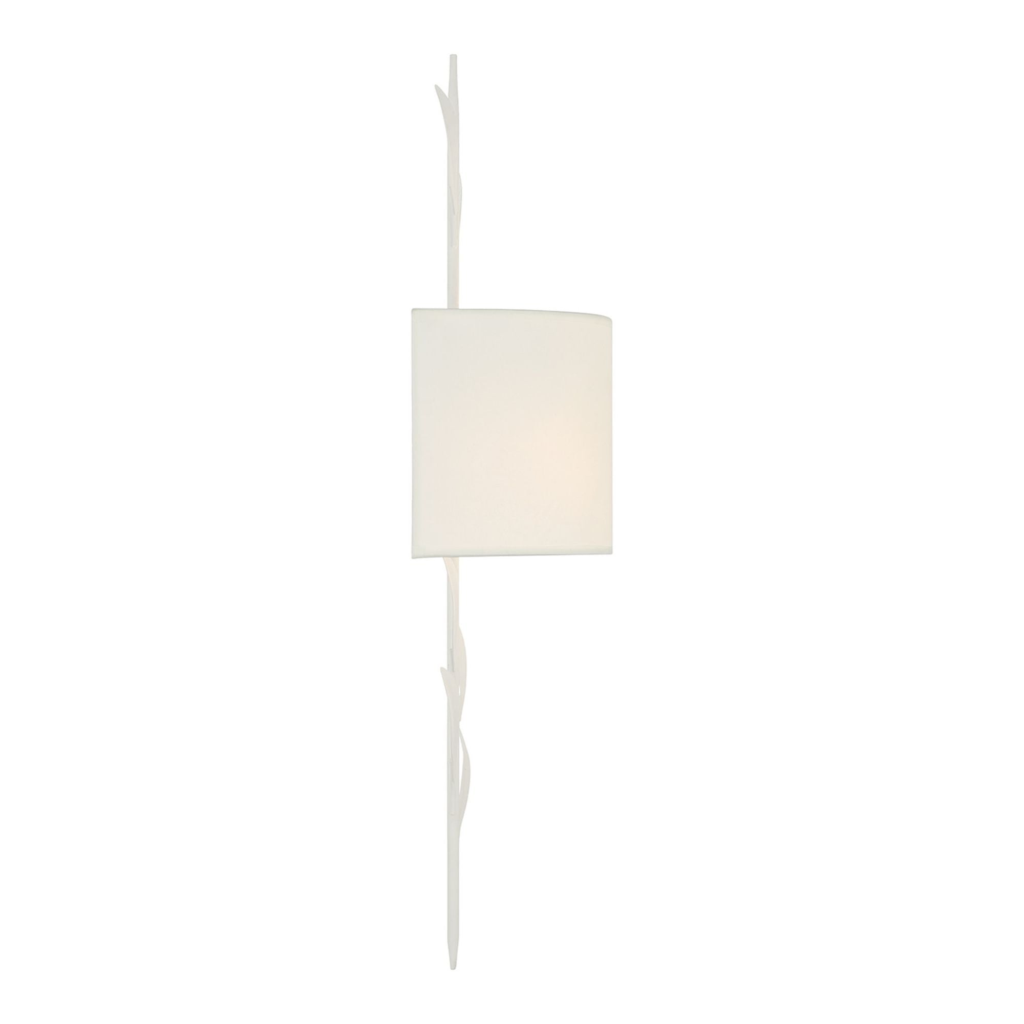 Broche 8.5'' Matte White Sconce White 8.5"W x 24"H x 4.5"D