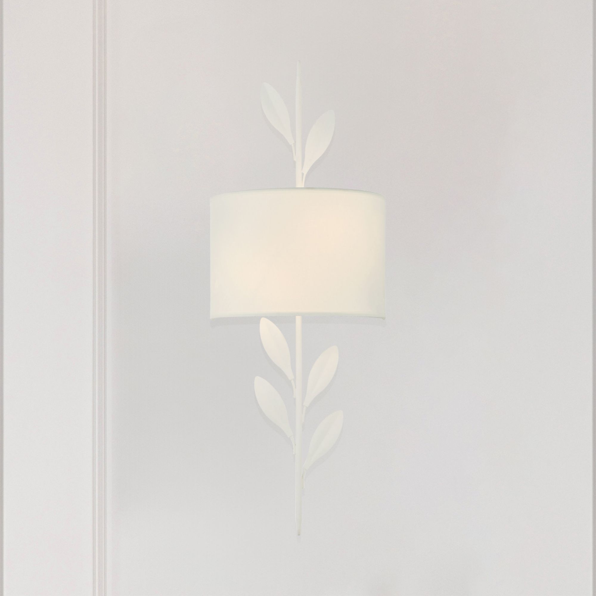 Broche 8.5'' Matte White Sconce White 8.5"W x 24"H x 4.5"D