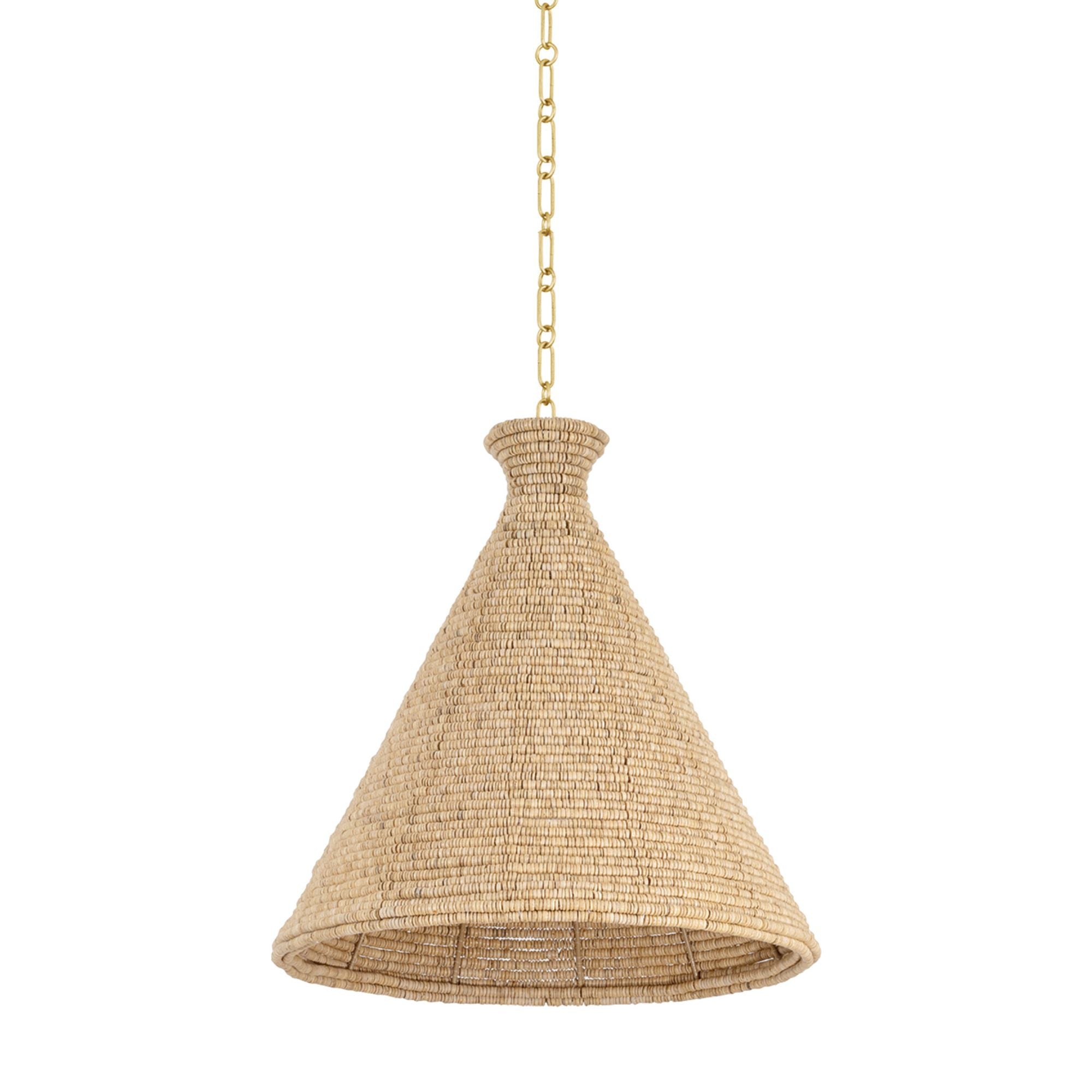 Tallman 1-Light Pendant in Vintage Gold Leaf 20W x 20.25H