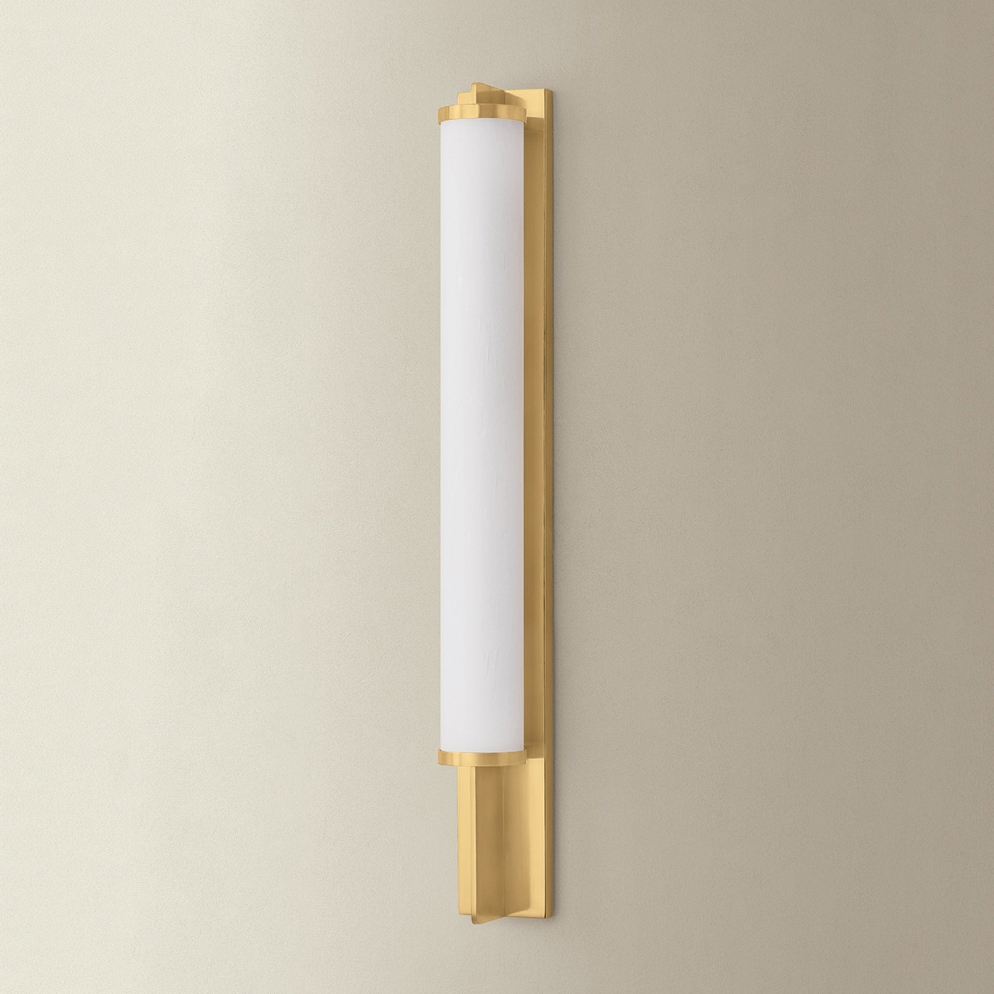 Northfield 1-Light Wall Sconce in Aged Brass 2.75W x 23.5H
