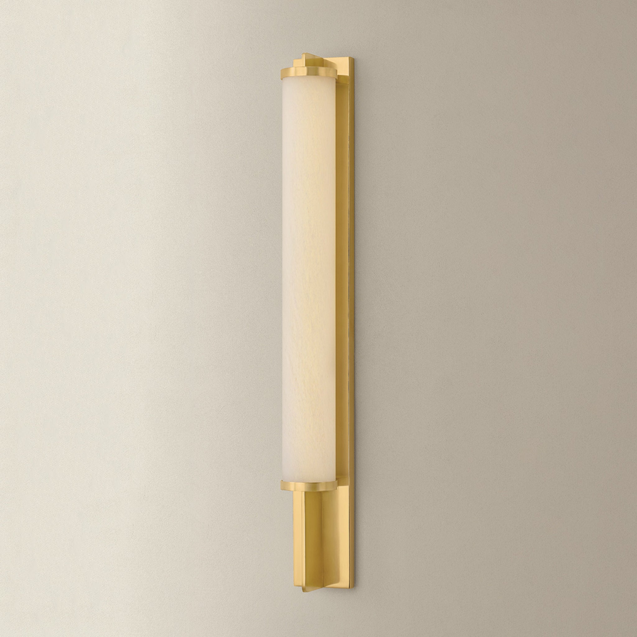 Northfield 1-Light Wall Sconce in Aged Brass 2.75W x 23.5H