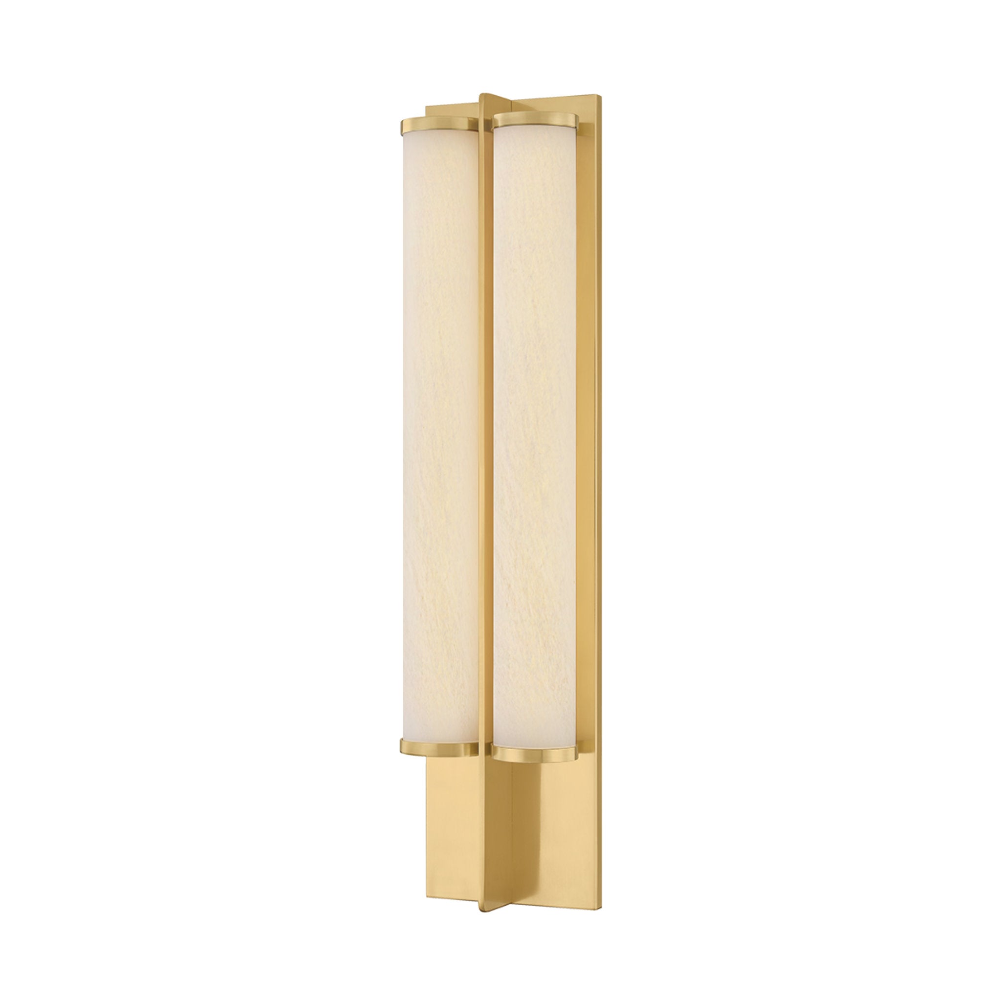 Northfield 2-Light Wall Sconce in Aged Brass 5.5W x 23.5H