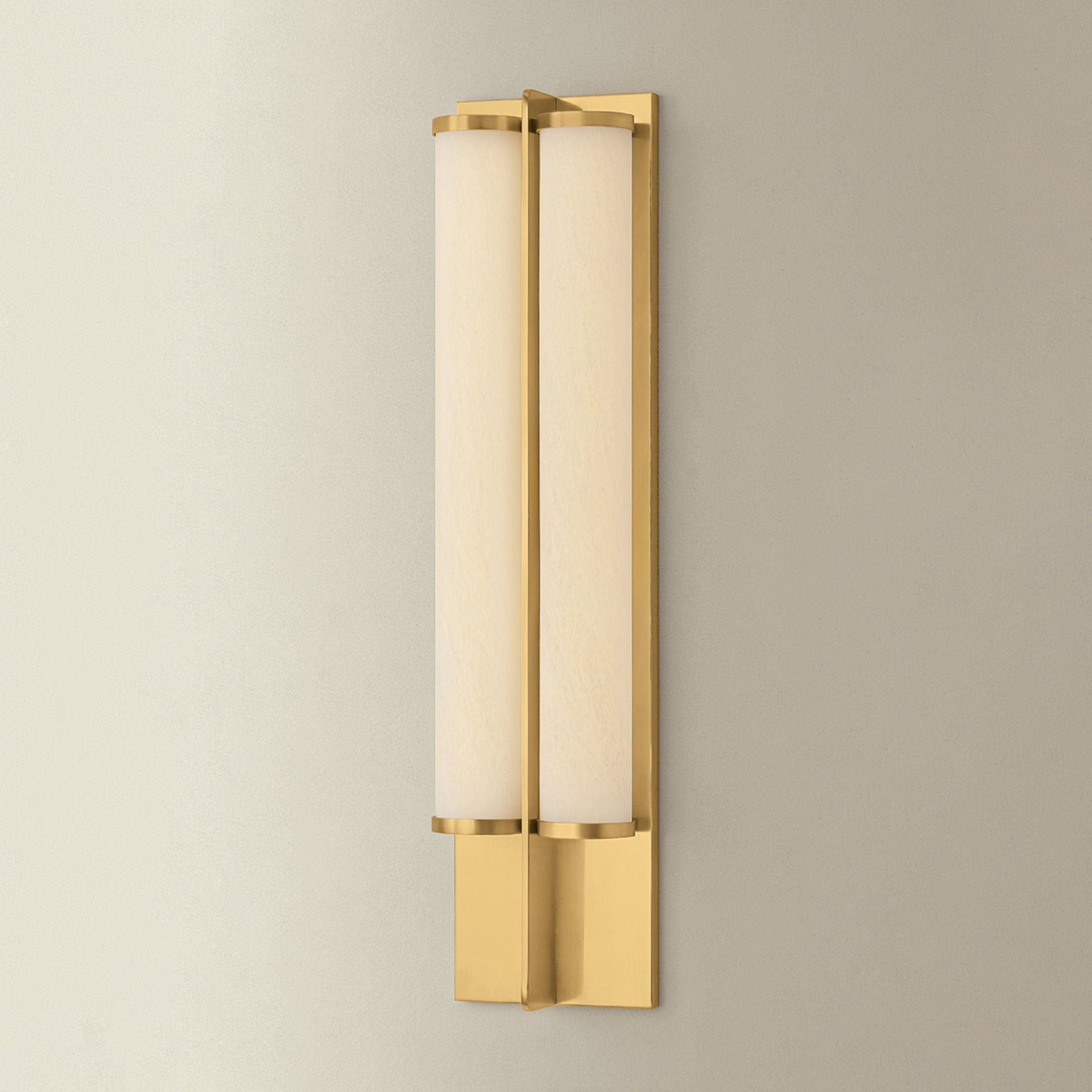 Northfield 2-Light Wall Sconce in Aged Brass 5.5W x 23.5H