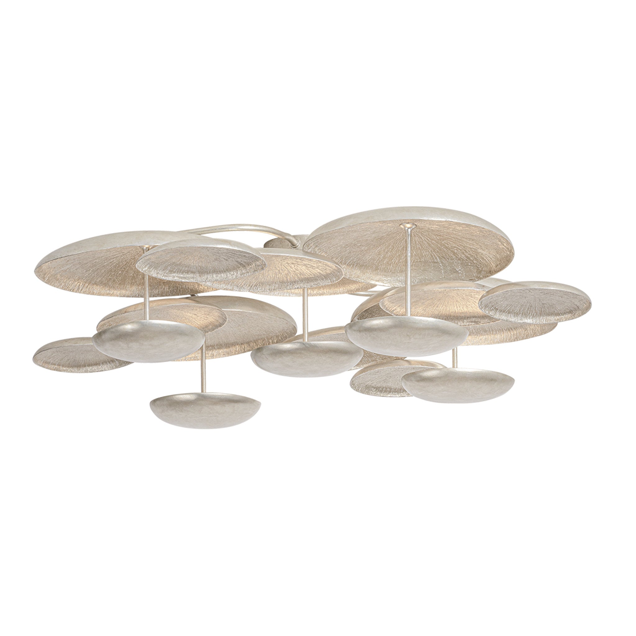 Fistral 5-Light Semi Flush in Textured Warm Silver Leaf 42.75W x 10.25H
