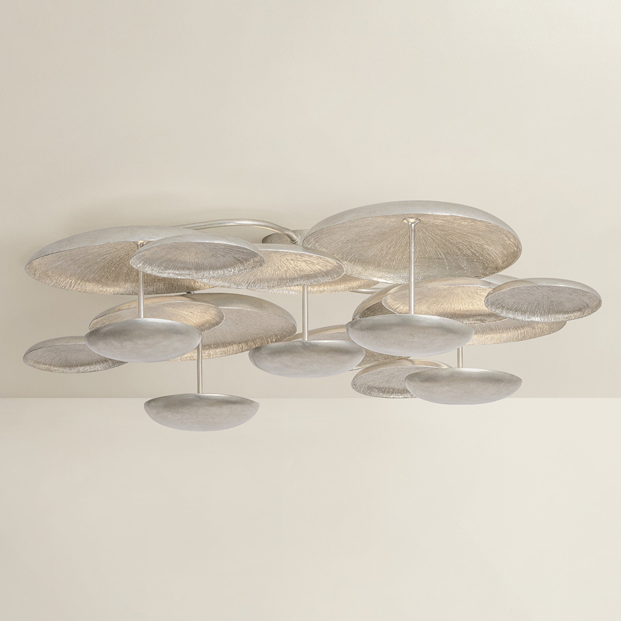 Fistral 5-Light Semi Flush in Textured Warm Silver Leaf 42.75W x 10.25H