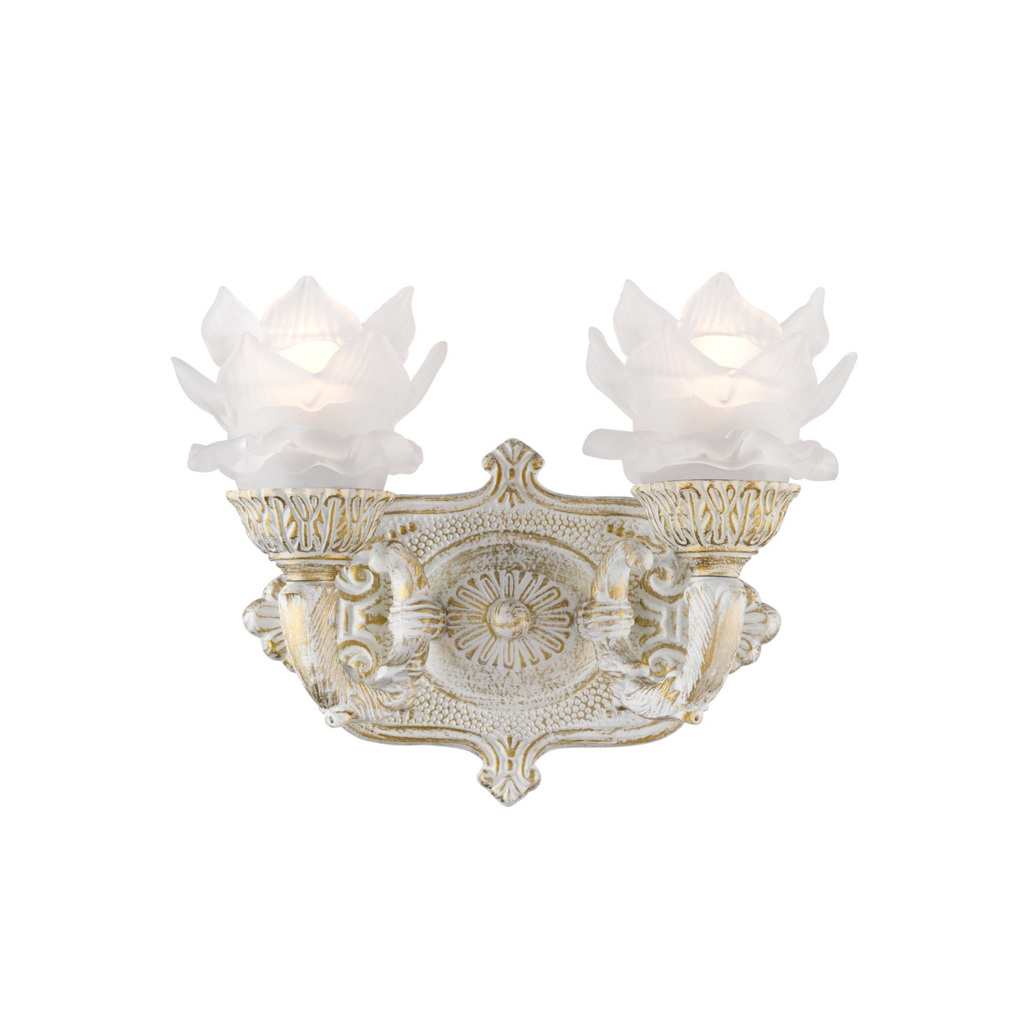 Mayfield 11.5'' Antique White Sconce White 11.5"W x 8"H x 5.5"D