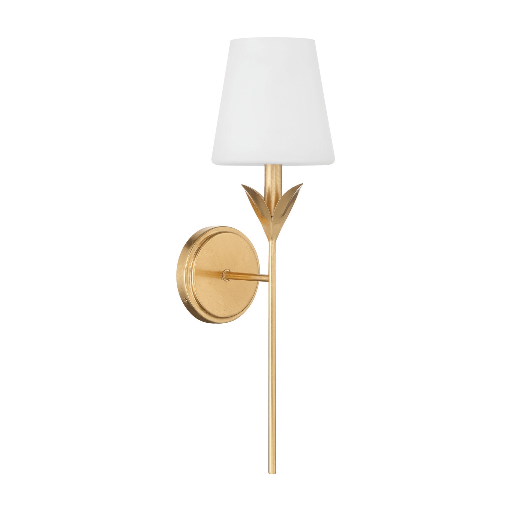 Broche 6'' Antique Gold Sconce Gold 6"W x 21"H x 7.25"D