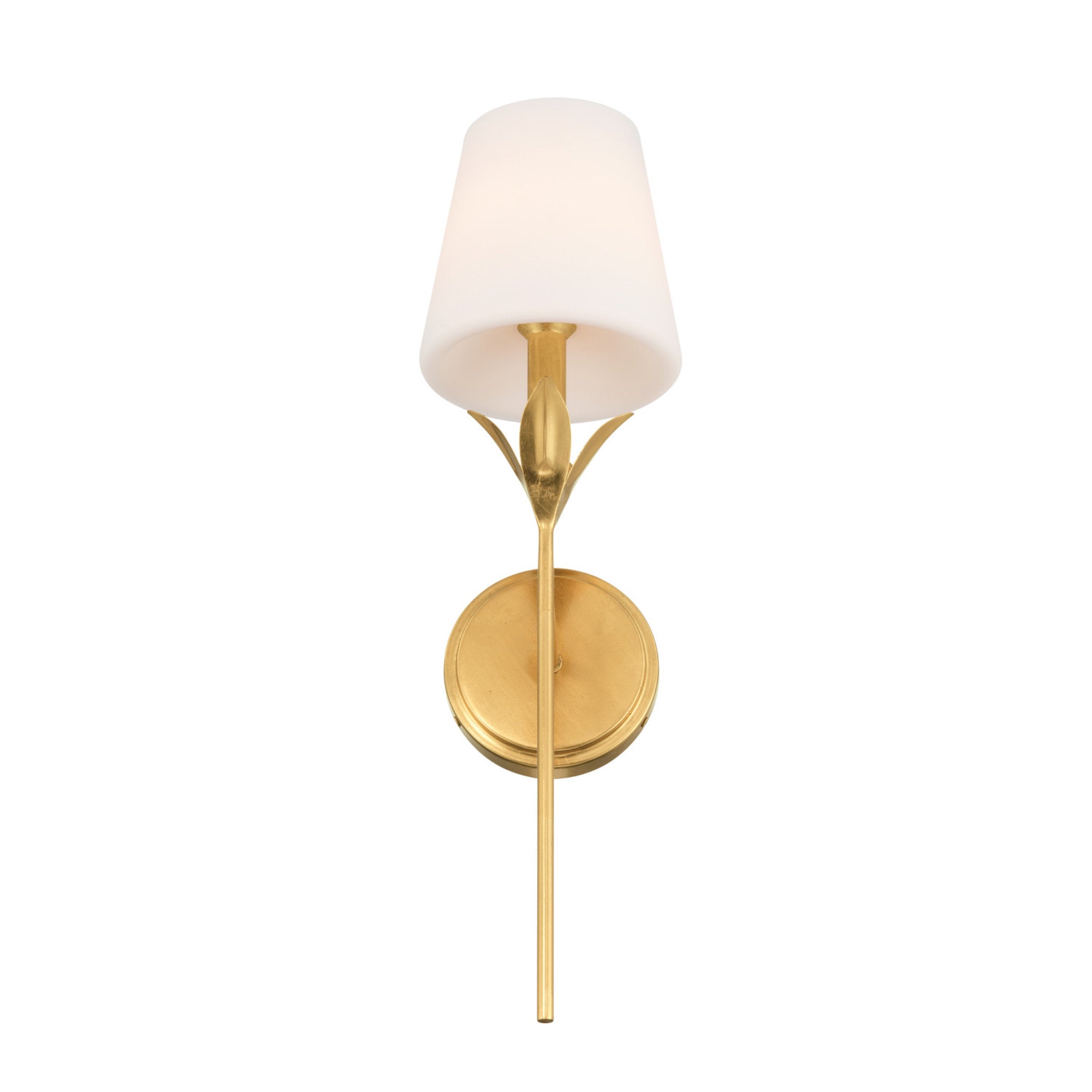 Broche 6'' Antique Gold Sconce Gold 6"W x 21"H x 7.25"D