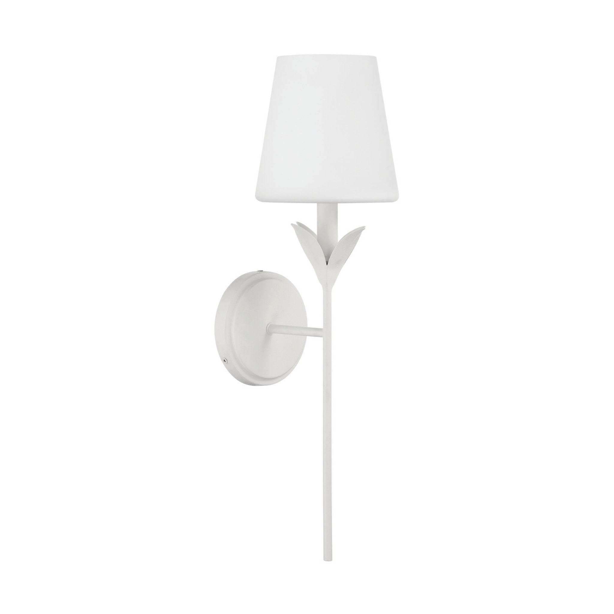Broche 6'' Matte White Sconce White 6"W x 21"H x 7.25"D