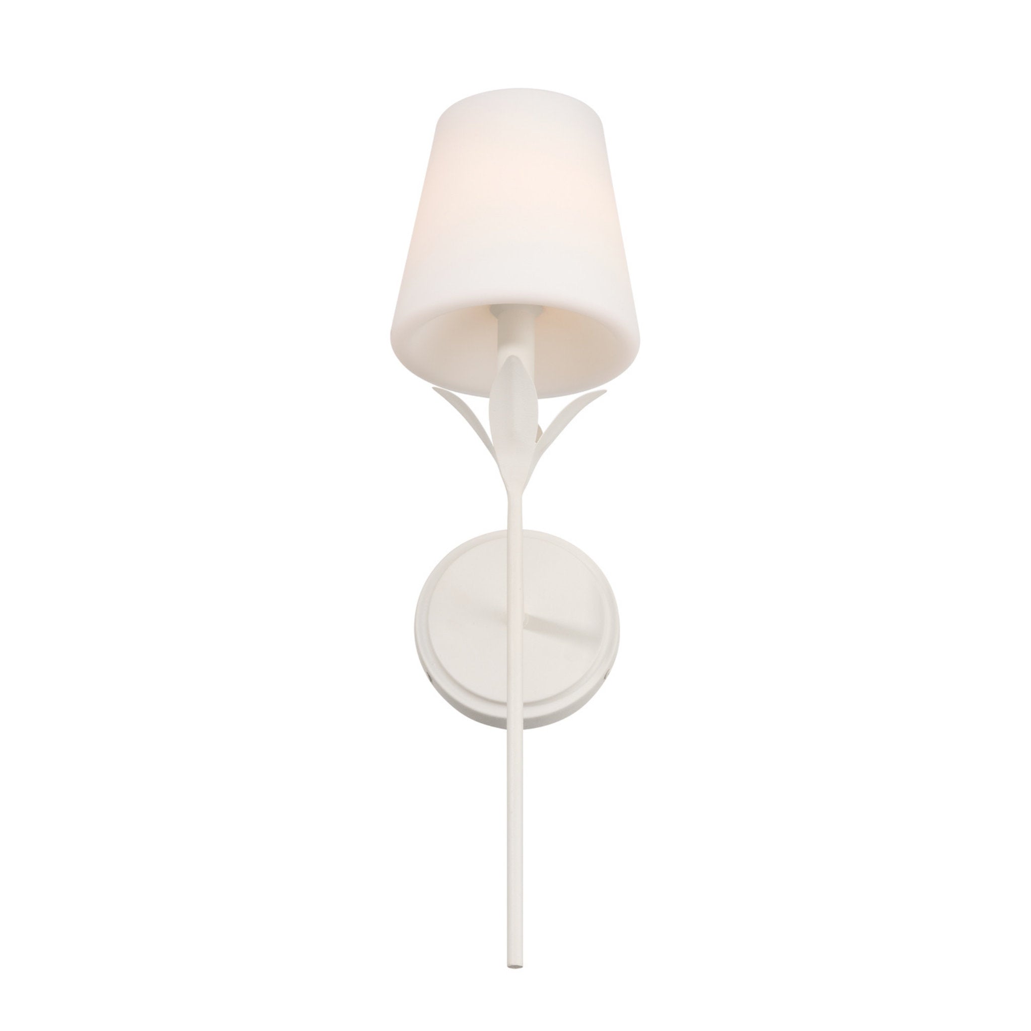 Broche 6'' Matte White Sconce White 6"W x 21"H x 7.25"D