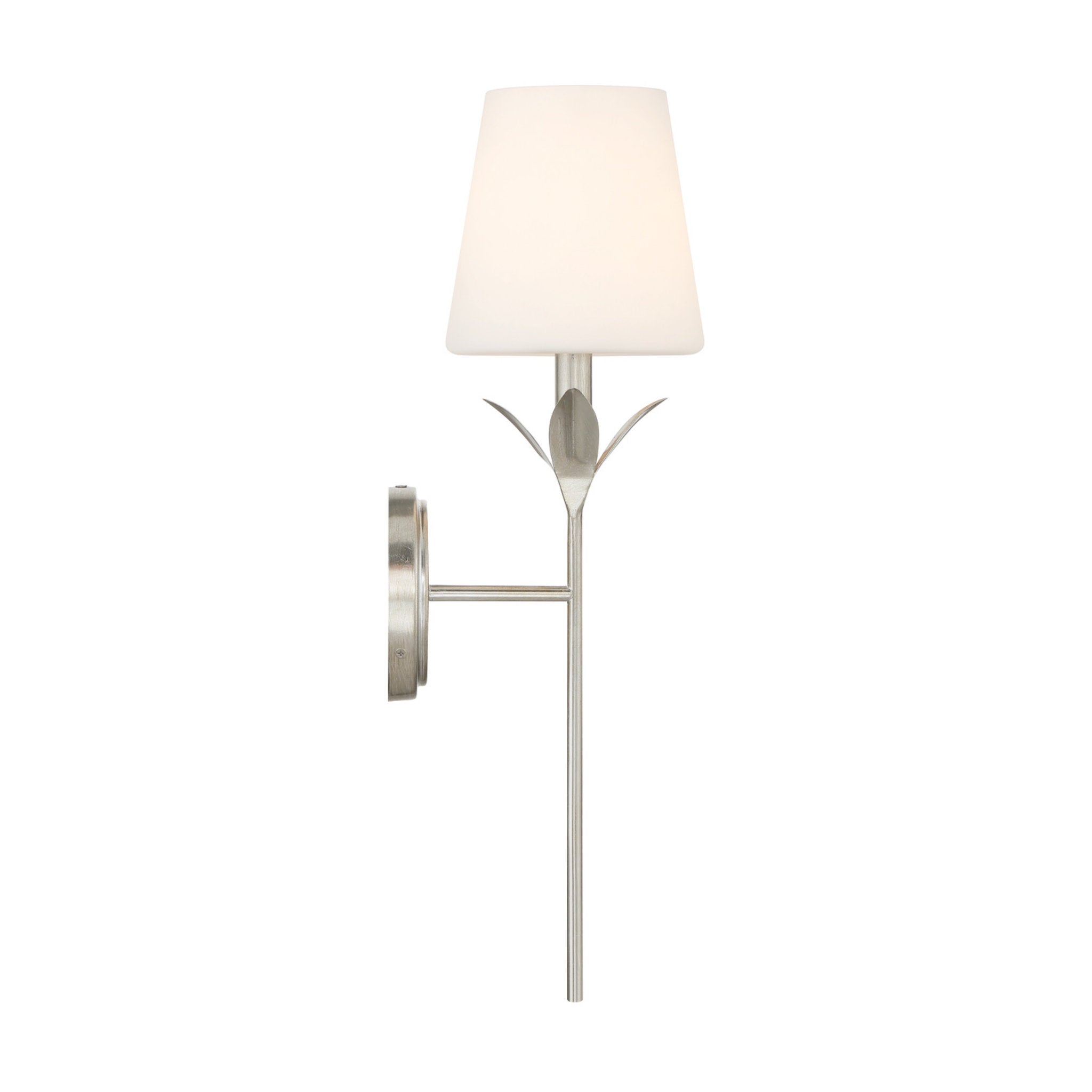Broche 6'' Antique Silver Sconce Silver 6"W x 21"H x 7.25"D