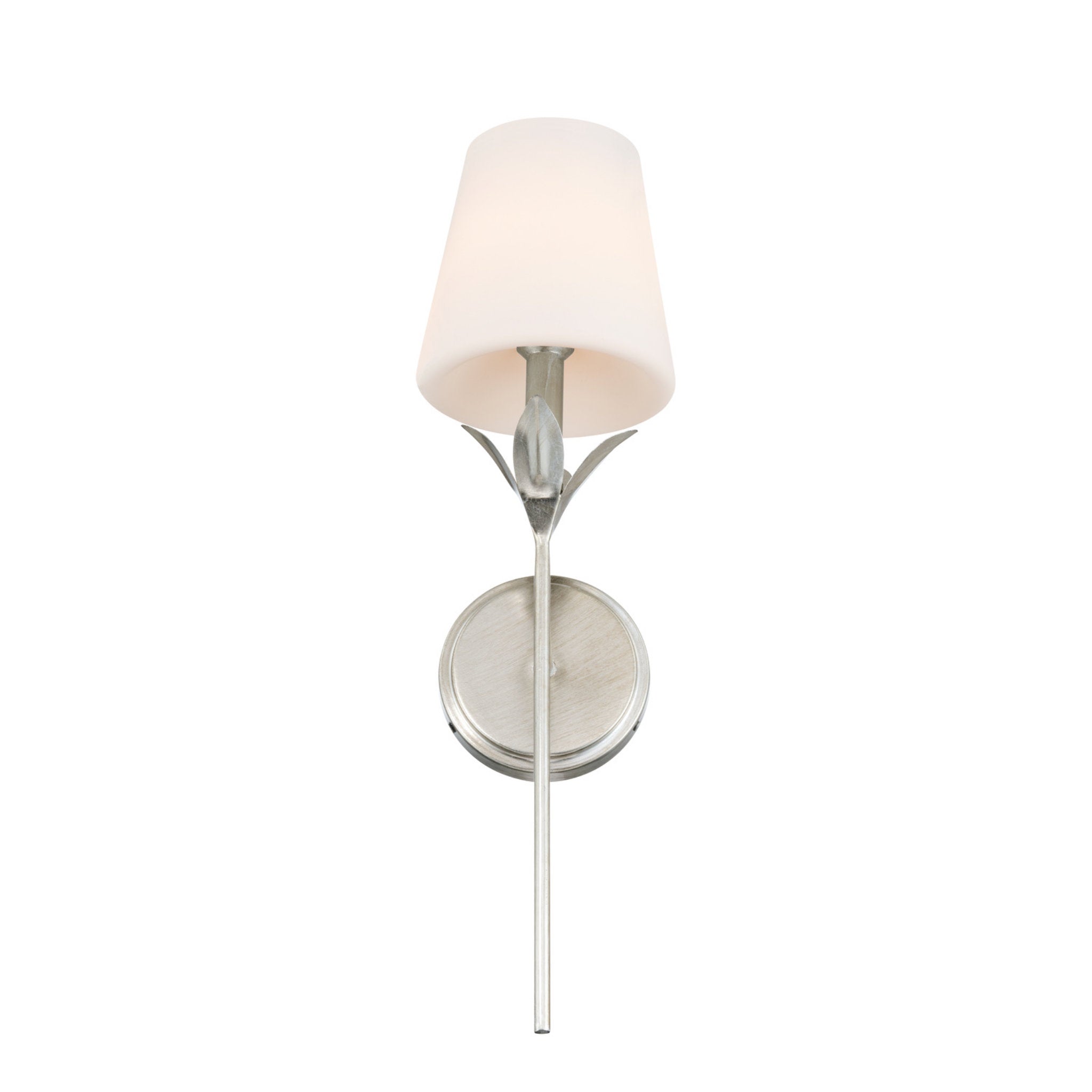 Broche 6'' Antique Silver Sconce Silver 6"W x 21"H x 7.25"D