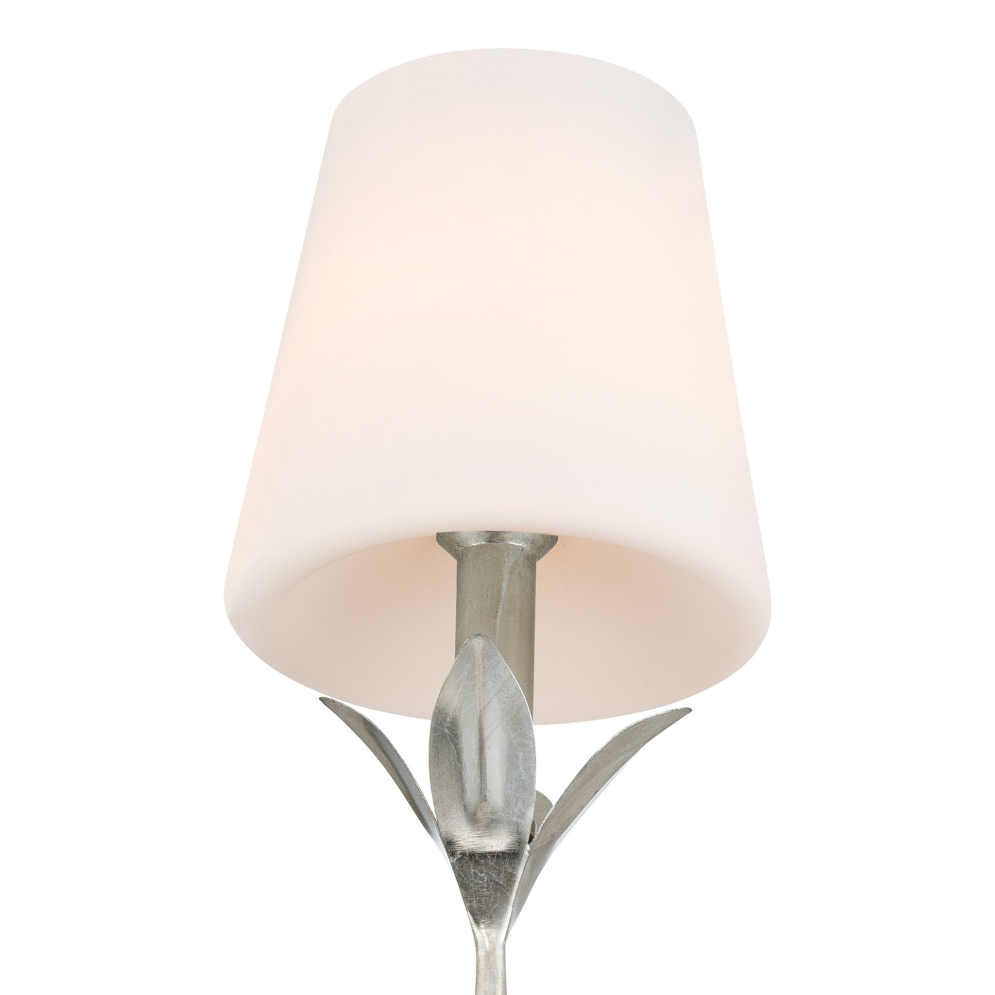 Broche 6'' Antique Silver Sconce Silver 6"W x 21"H x 7.25"D