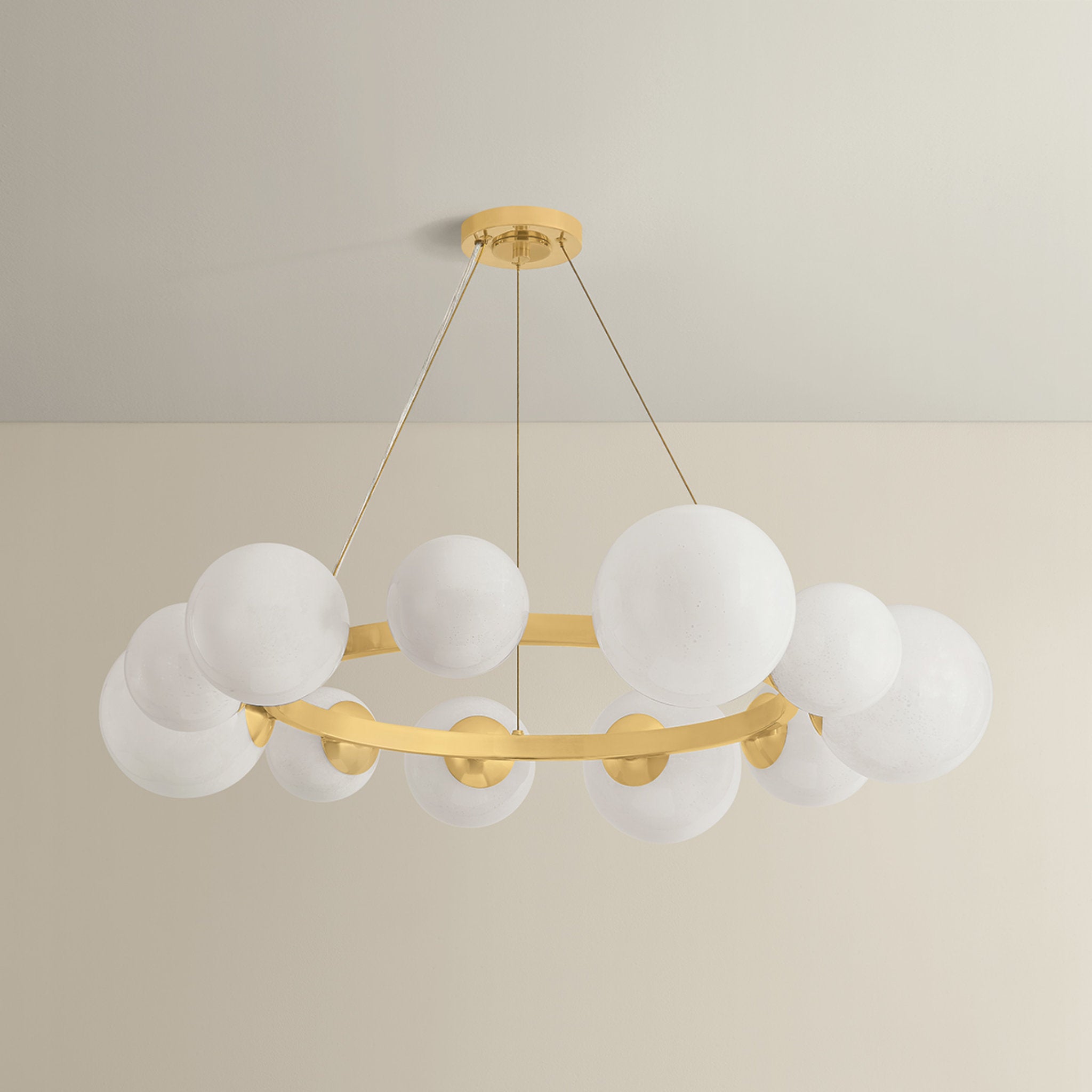Pacama 11-Light Chandelier in Aged Brass 40.25W x 7.75H