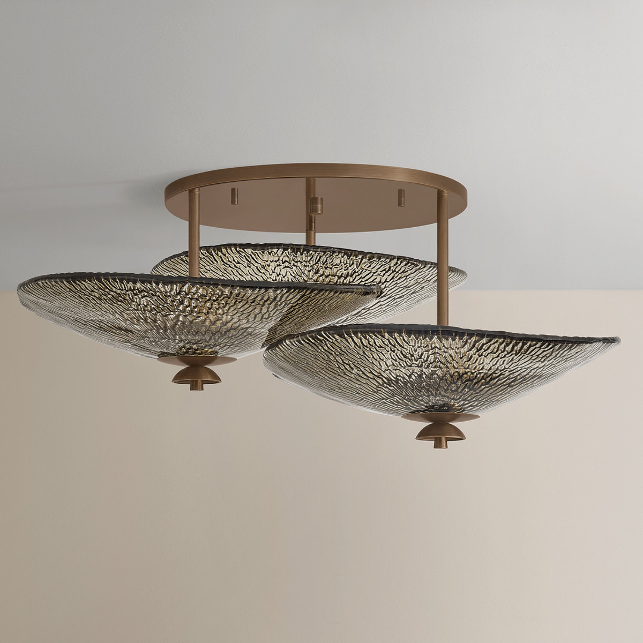 Alba 9-Light Semi Flush in Old World Brass by Moniomi 36.25W x 14H