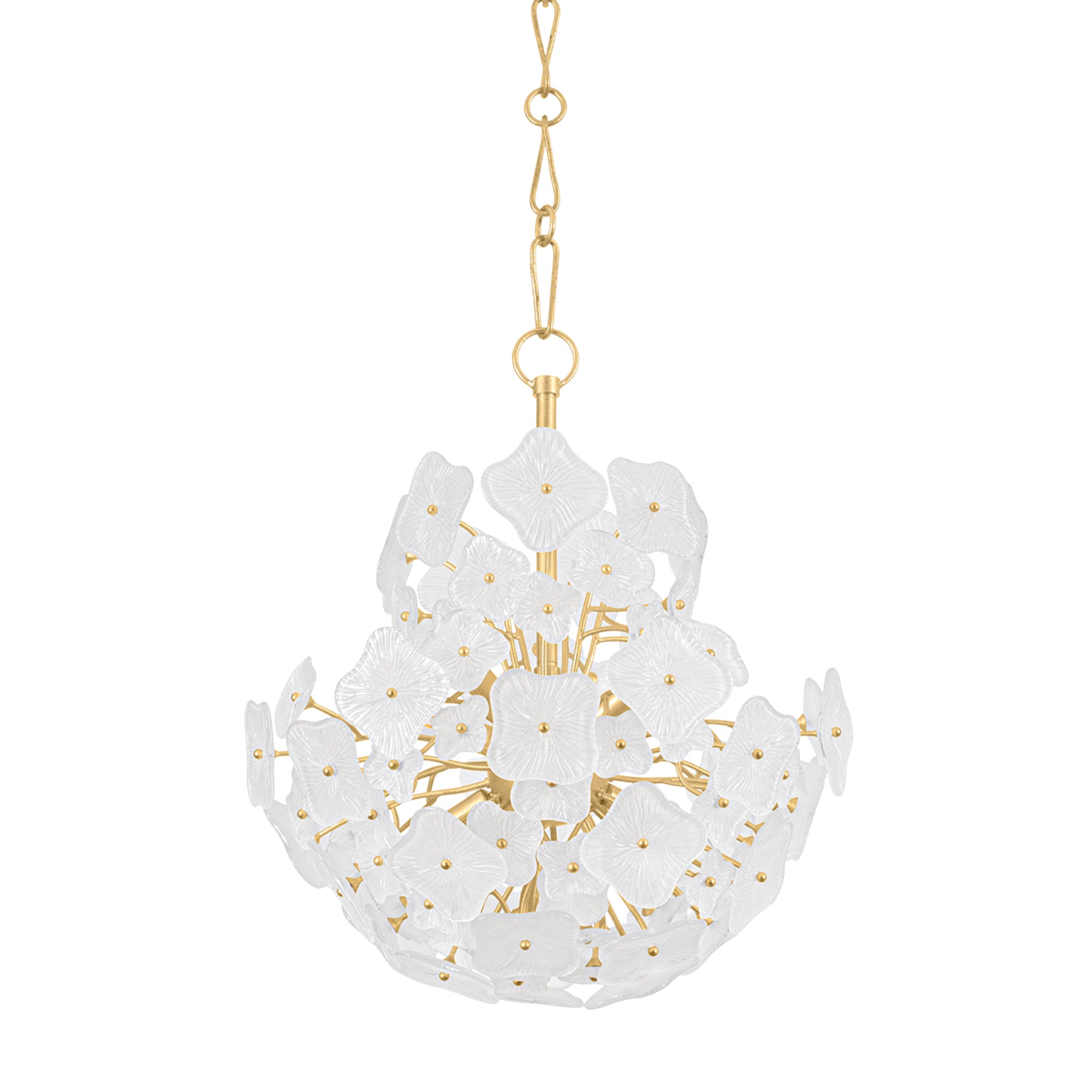 Barrytown 7-Light Chandelier in Vintage Gold Leaf 24W x 25.75H
