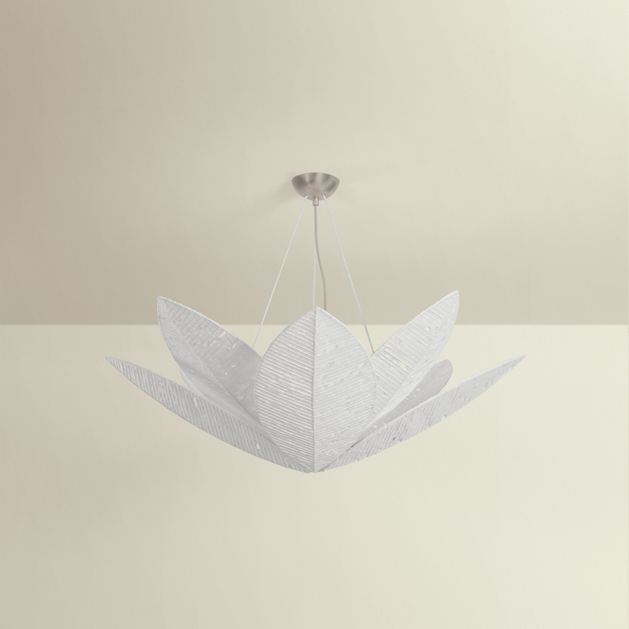 Azores 8-Light Chandelier in Warm Silver Leaf 40W x 13.25H
