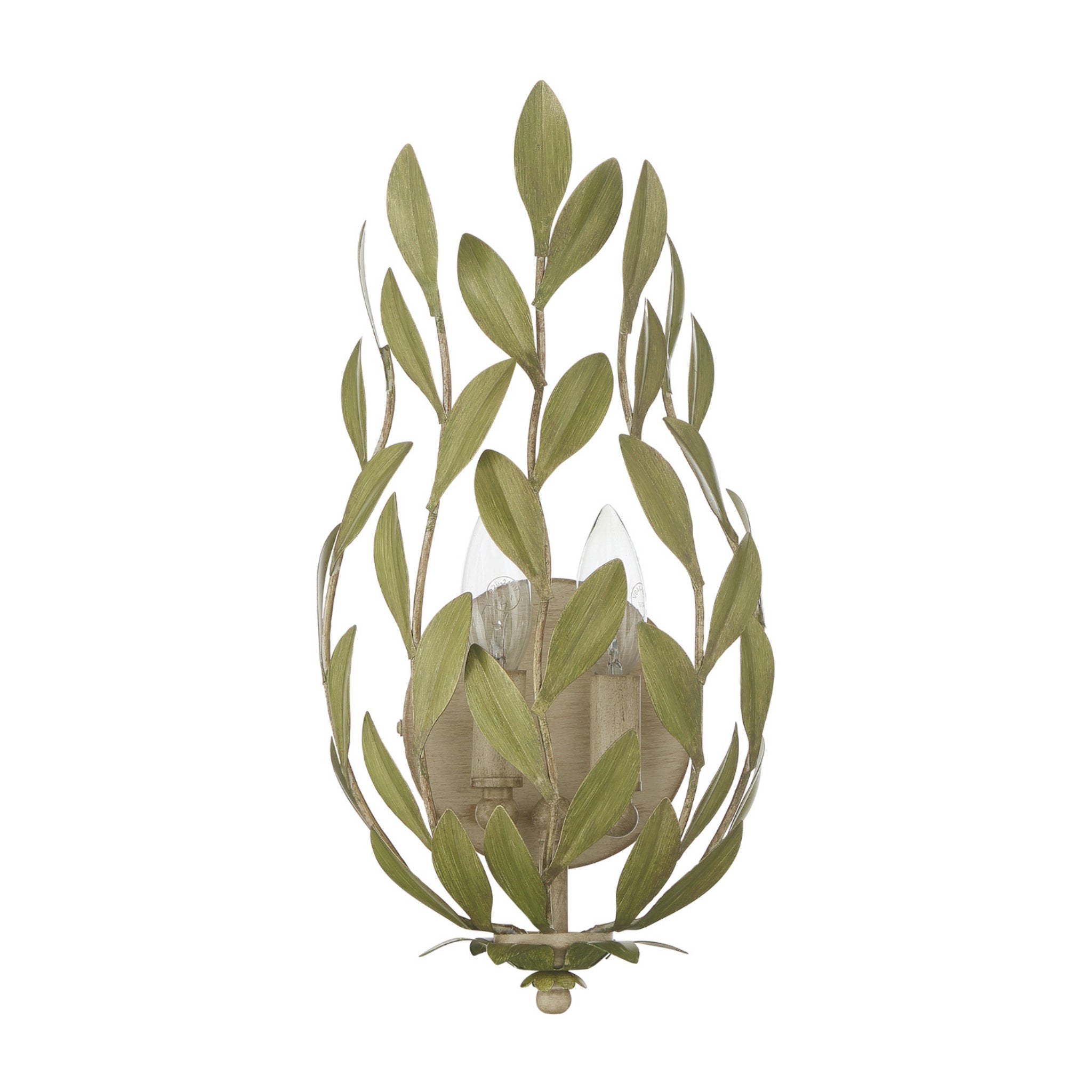 Broche 8.25'' Champagne Green Tea Sconce Green 8.25"W x 16"H x 5.5"D