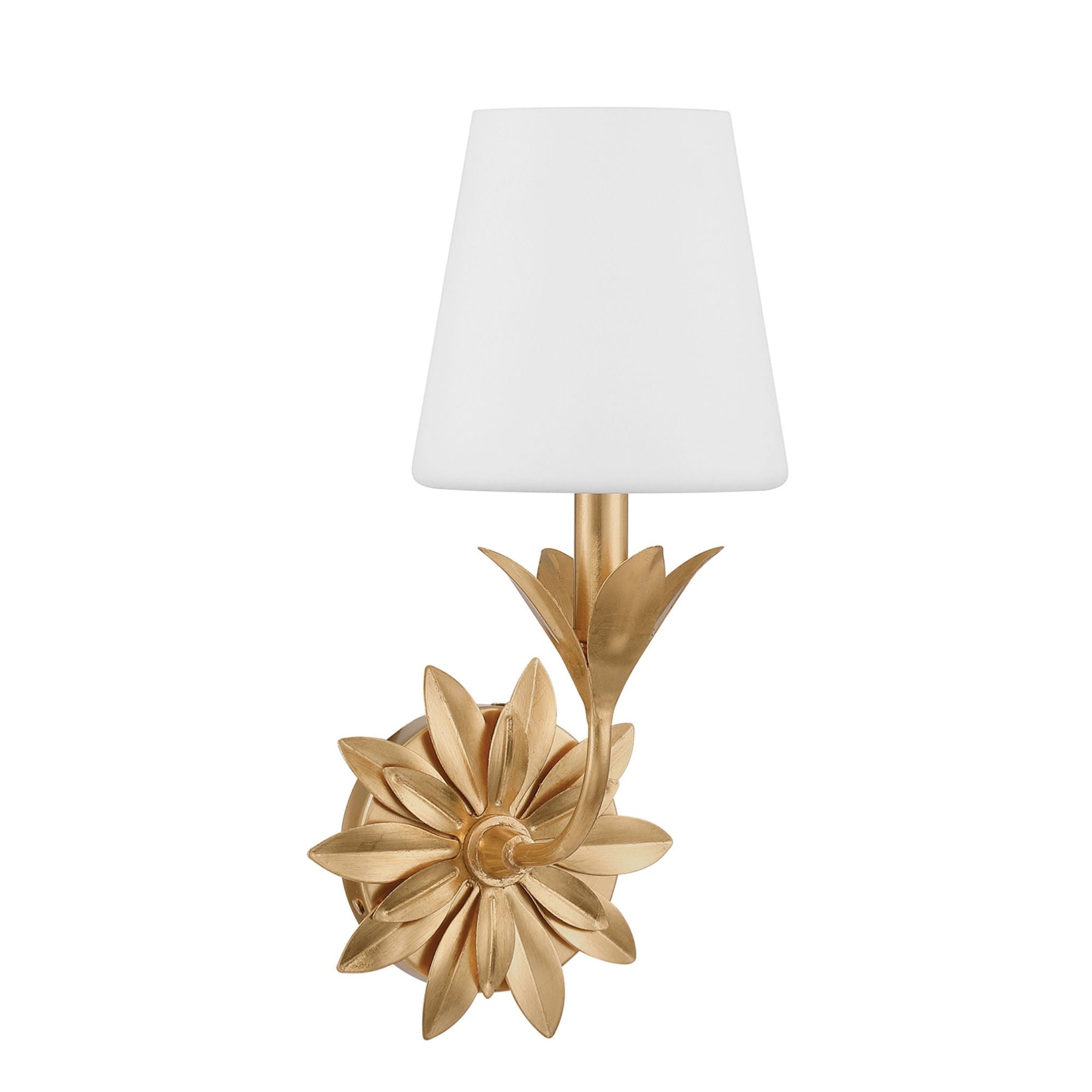 Broche 6.5'' Antique Gold Sconce Gold 6.5"W x 15"H x 8"D