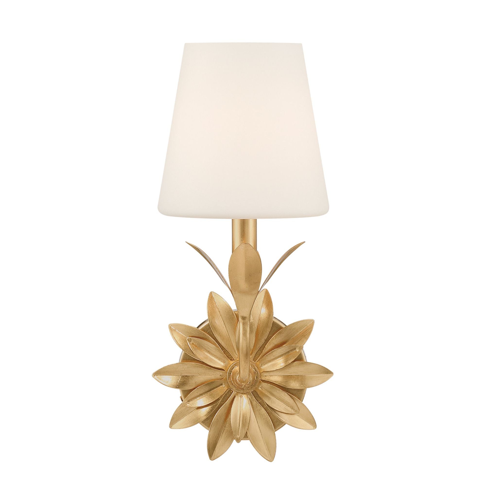 Broche 6.5'' Antique Gold Sconce Gold 6.5"W x 15"H x 8"D