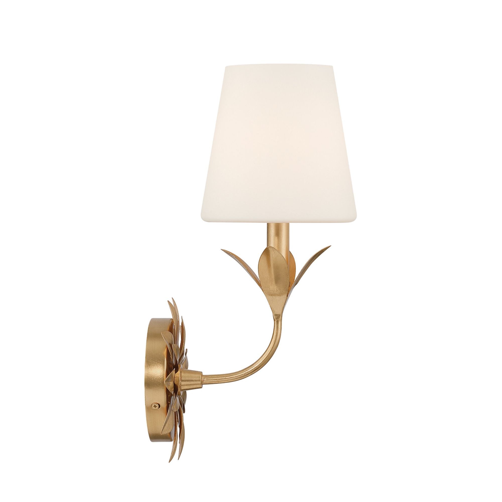 Broche 6.5'' Antique Gold Sconce Gold 6.5"W x 15"H x 8"D