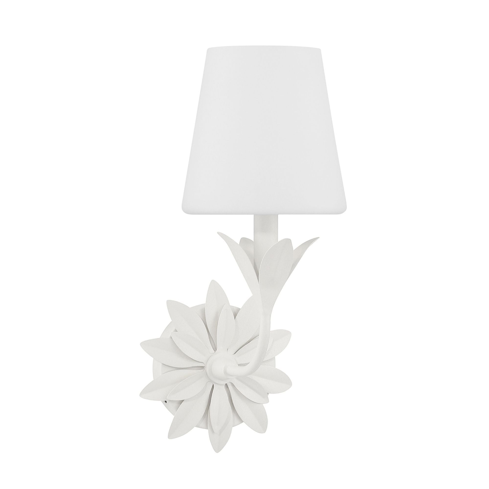 Broche 6.5'' Matte White Sconce White 6.5"W x 15"H x 8"D