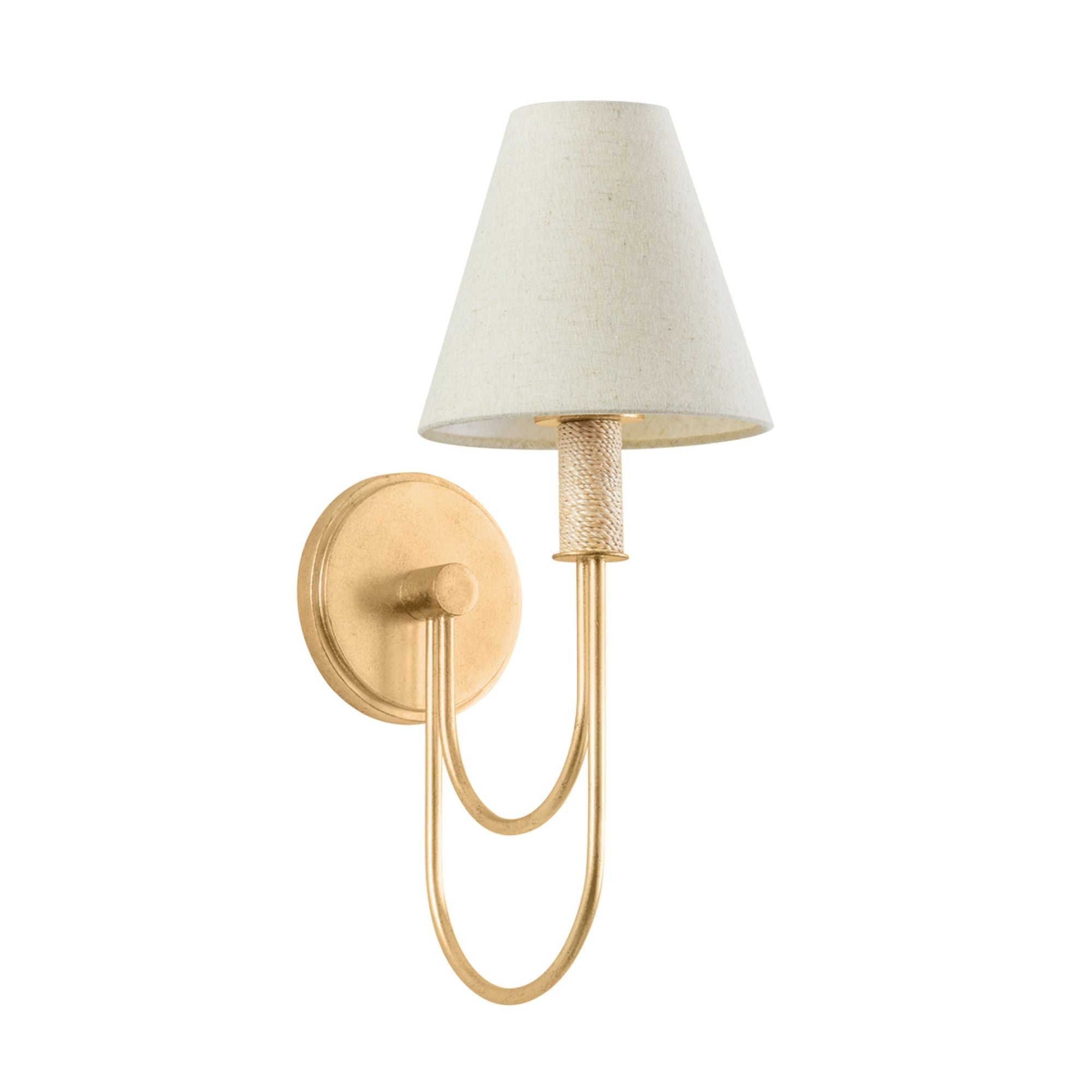 Warrensburg 1-Light Wall Sconce in Vintage Gold Leaf 6.5W x 16.25H