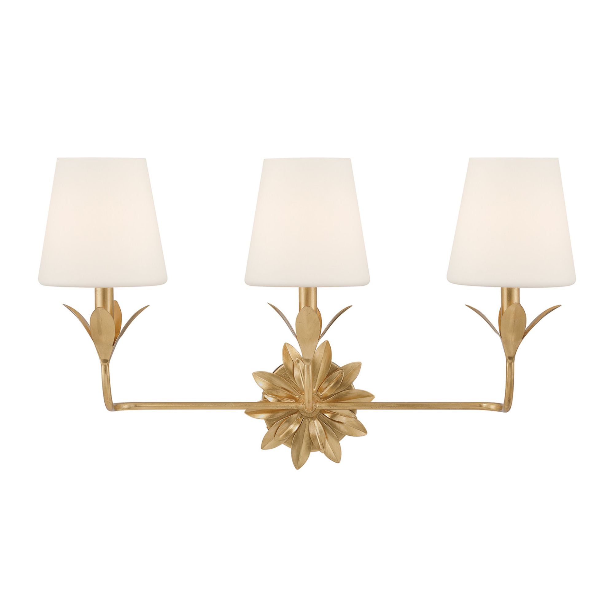 Broche 25'' Antique Gold Bathroom Vanity Gold 25"W x 15"H x 8"D