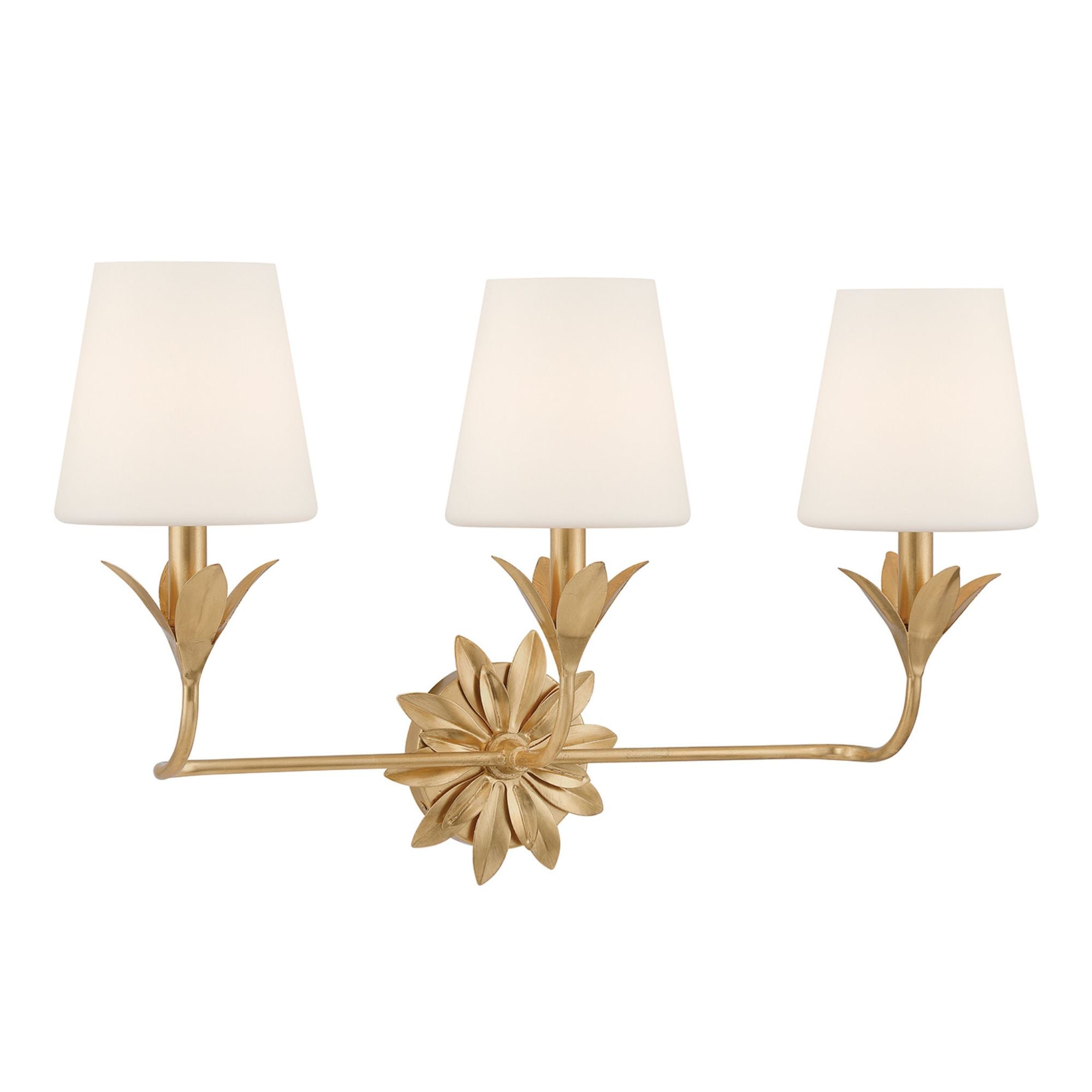 Broche 25'' Antique Gold Bathroom Vanity Gold 25"W x 15"H x 8"D