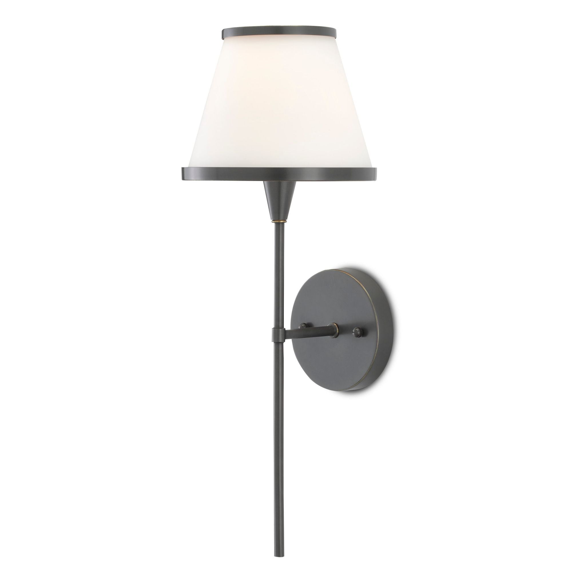 Brimsley Bronze Wall Sconce - Oil Rubbed Bronze/Opaque Glass