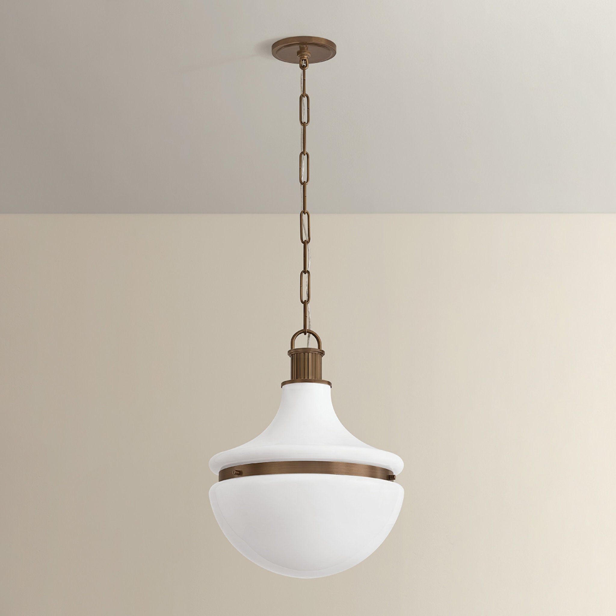 Barryville 1-Light Pendant in Historic Bronze 15.75W x 20.25H