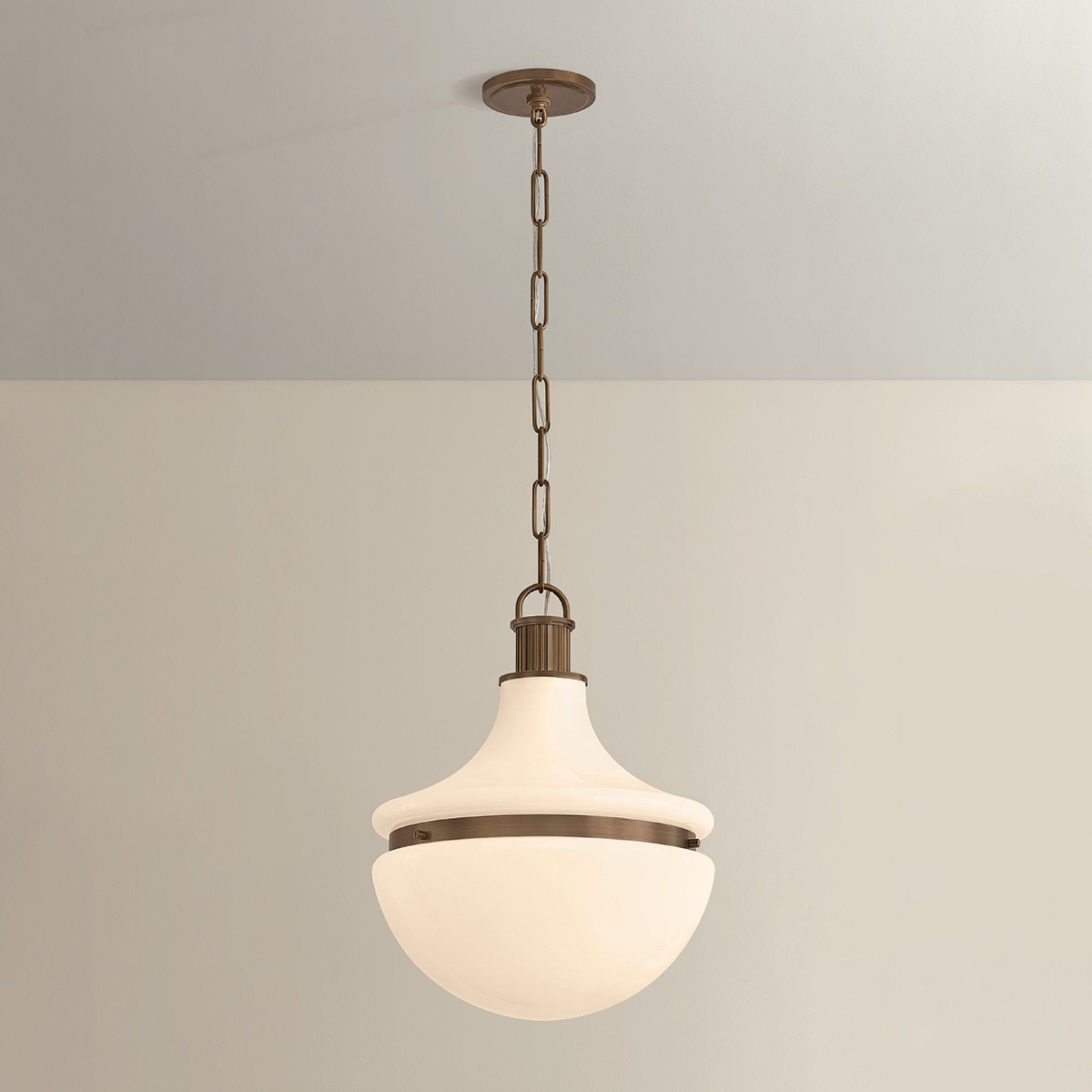 Barryville 1-Light Pendant in Historic Bronze 15.75W x 20.25H