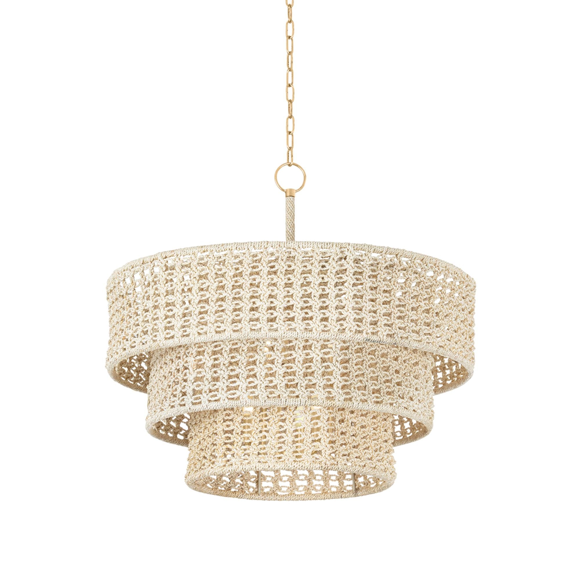 Yorkhill 6-Light Pendant in  Vintage Gold Leaf 32L x 32W x 29.5H