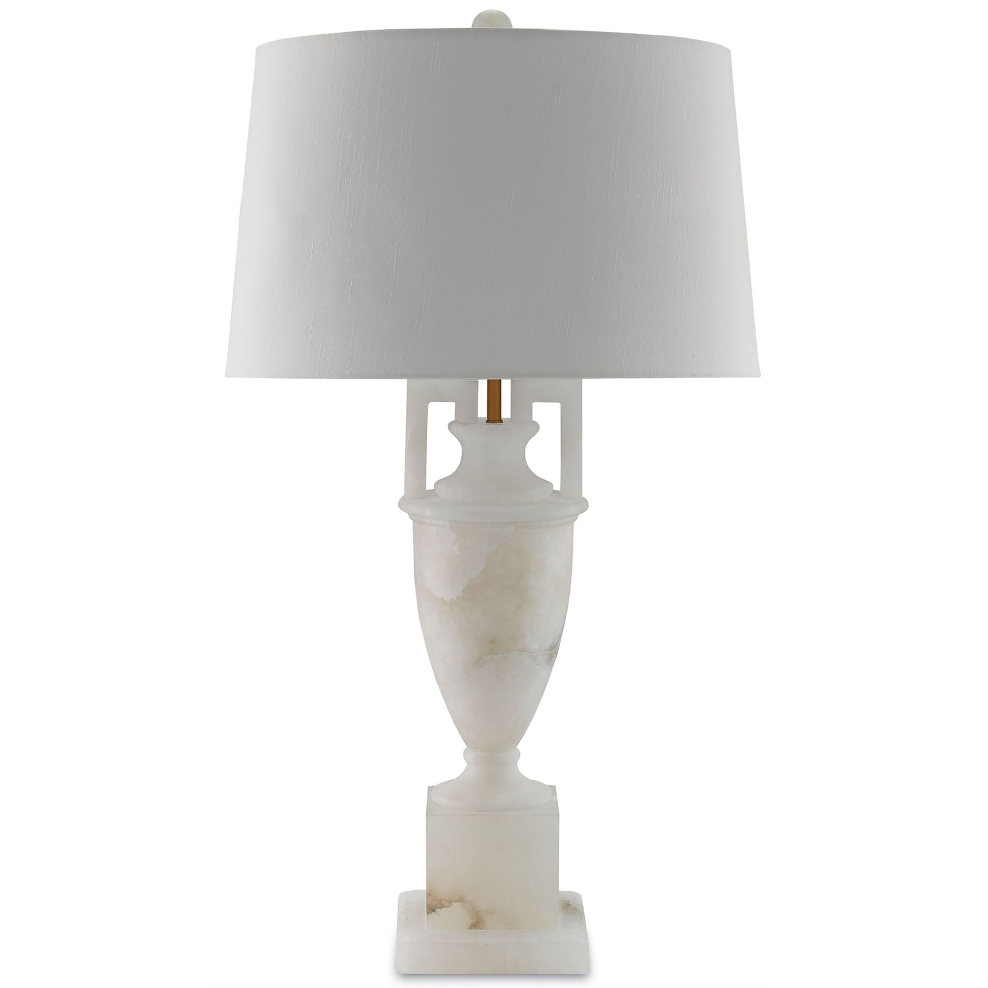 Clifford White Table Lamp - Natural/Coffee Bronze