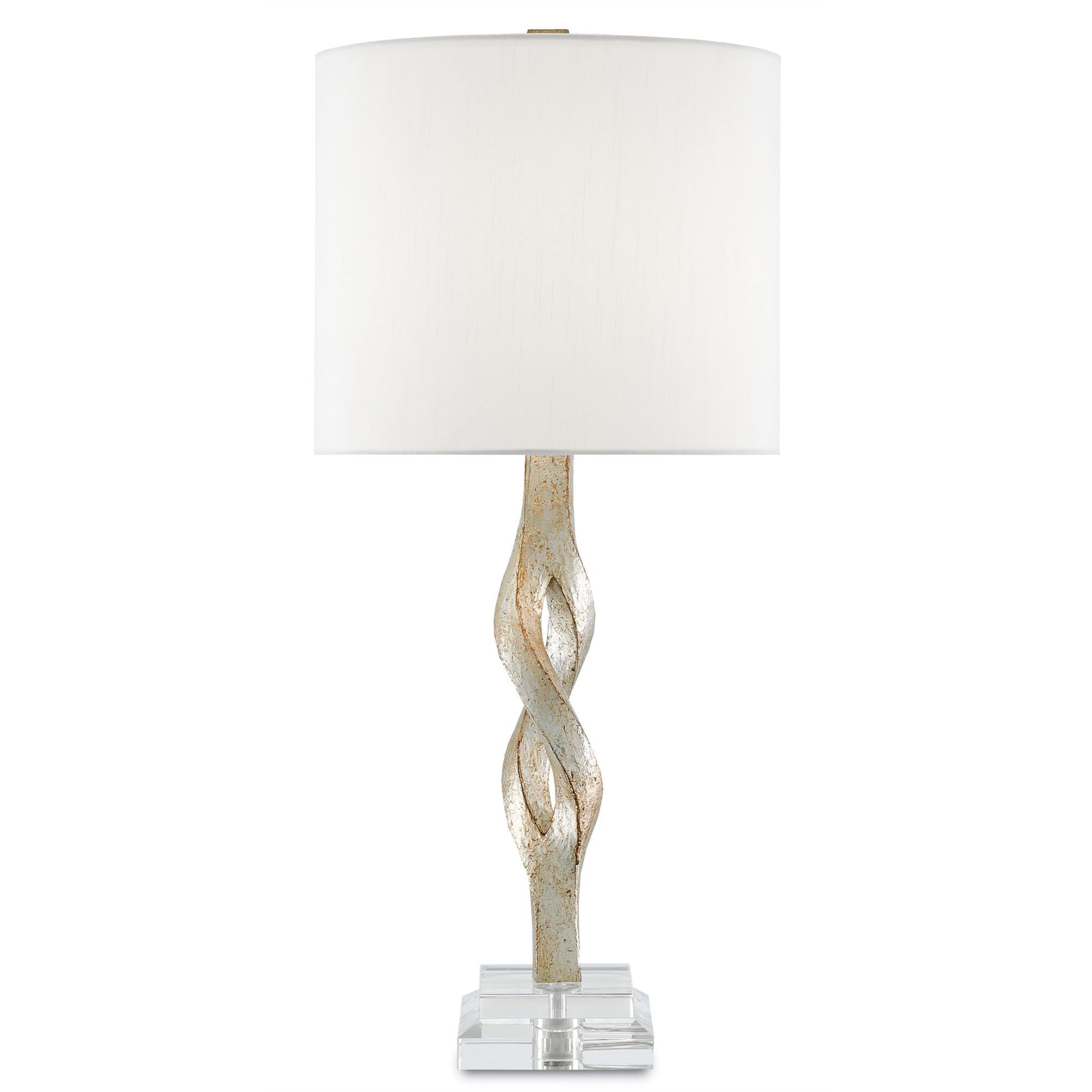 Elyx Silver Table Lamp - Chinois Silver Leaf