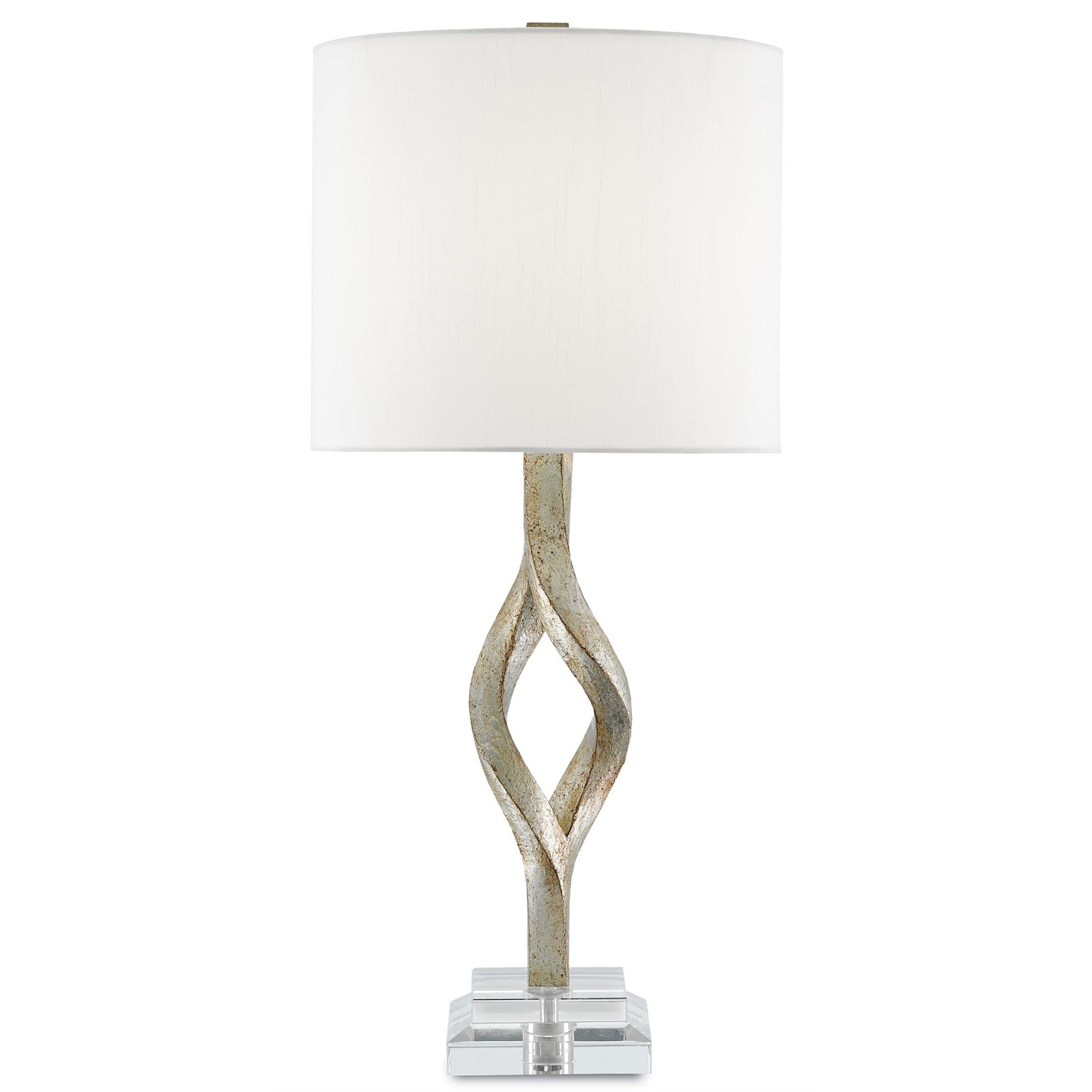 Elyx Silver Table Lamp - Chinois Silver Leaf