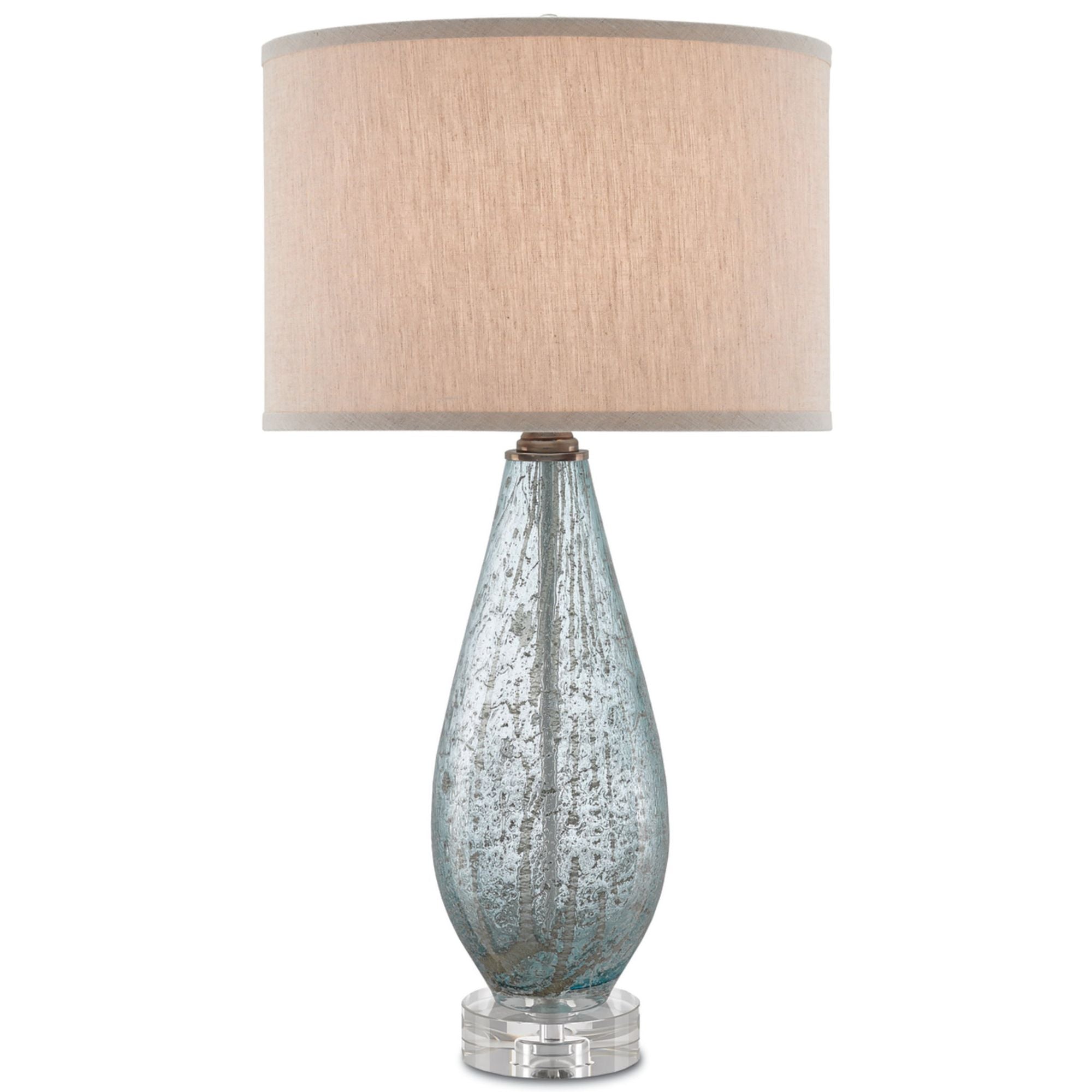 Optimist Blue Table Lamp - Pale Blue Speckle