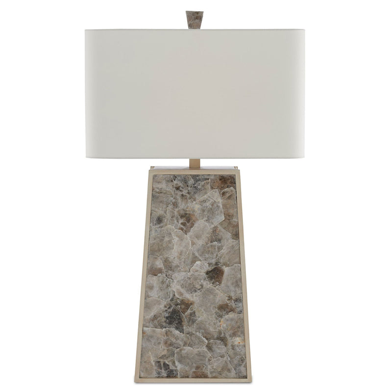 Calloway Table Lamp - Light Mica/Silver Leaf