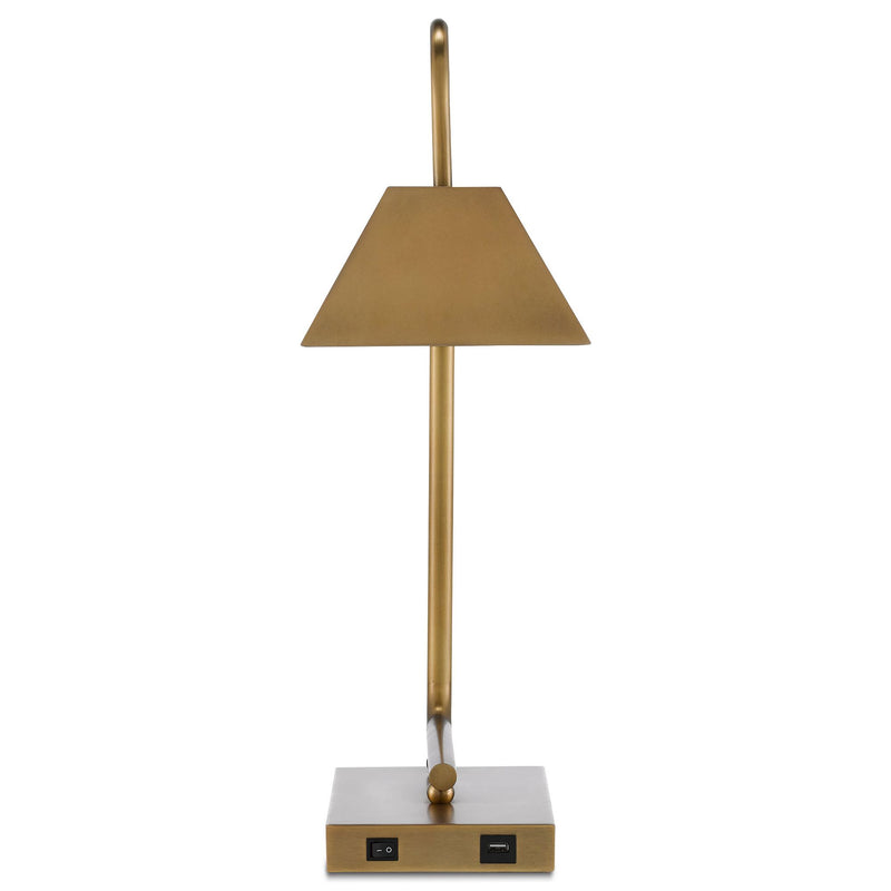 Hoxton Brass Table Lamp - Light Antique Brass