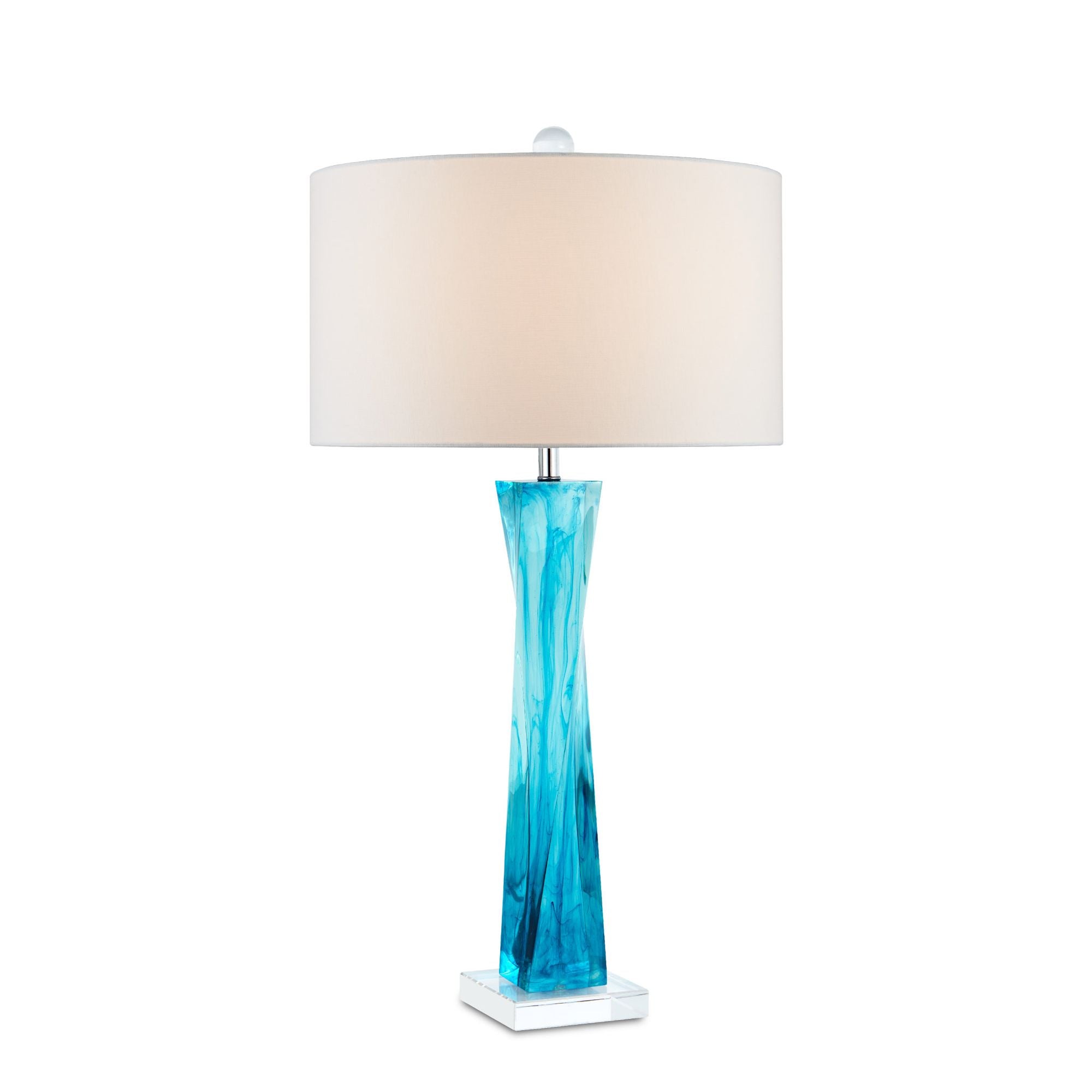 Chatto Blue Table Lamp - Transparent Blue